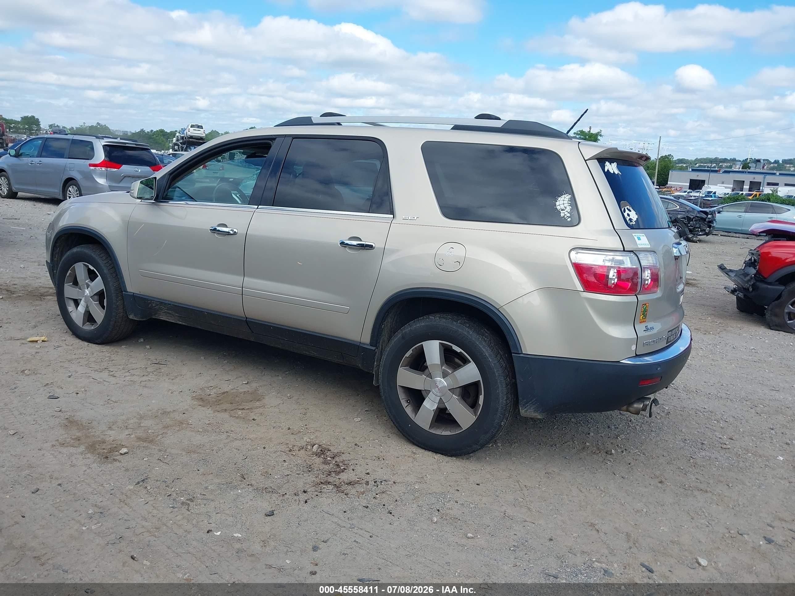 2011 Gmc Acadia Slt-1 Gold vin: 1GKKVRED2BJ124024
