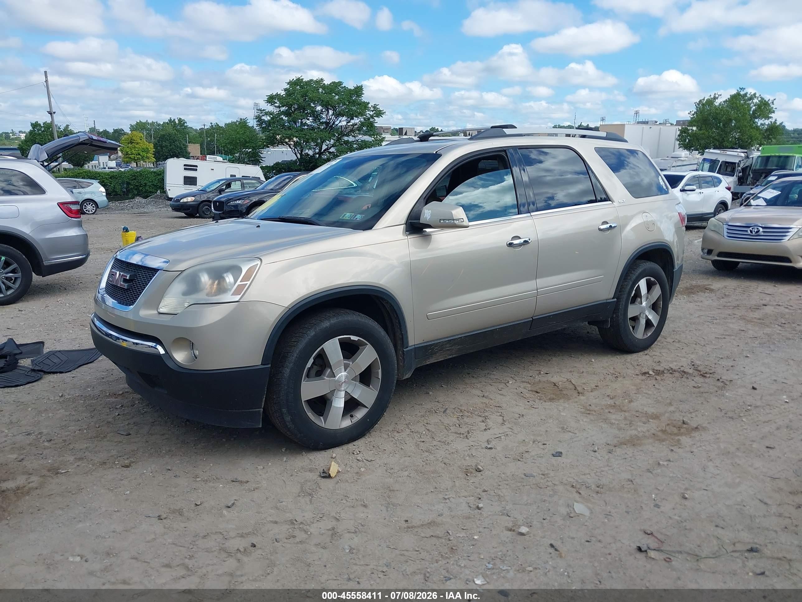 2011 Gmc Acadia Slt-1 Gold vin: 1GKKVRED2BJ124024