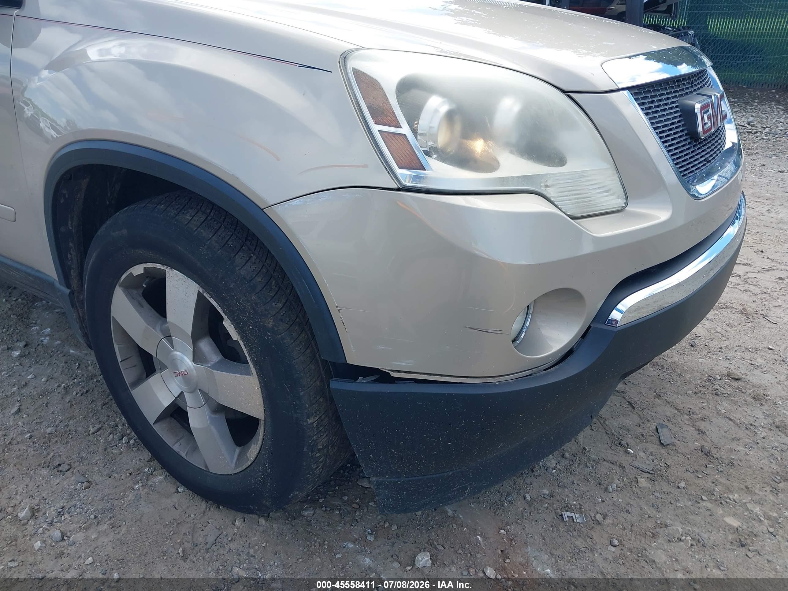 2011 Gmc Acadia Slt-1 Gold vin: 1GKKVRED2BJ124024