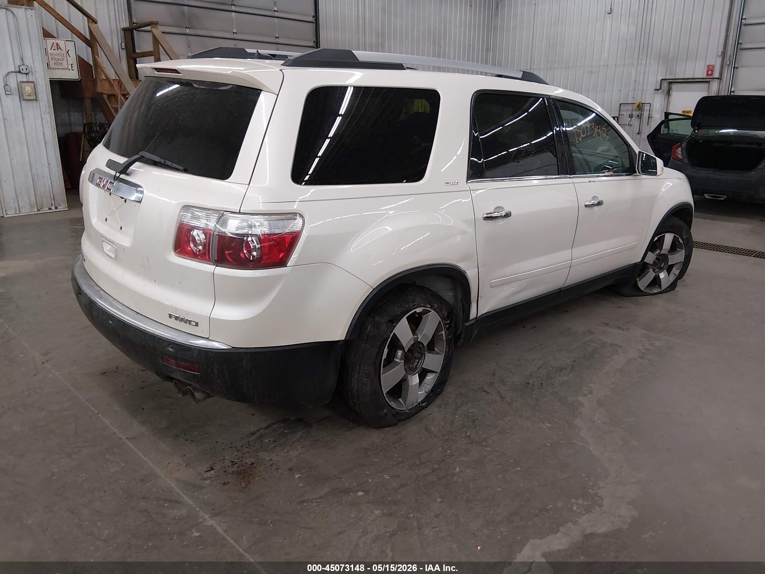 2012 Gmc Acadia Slt-1 White vin: 1GKKVRED2CJ312950