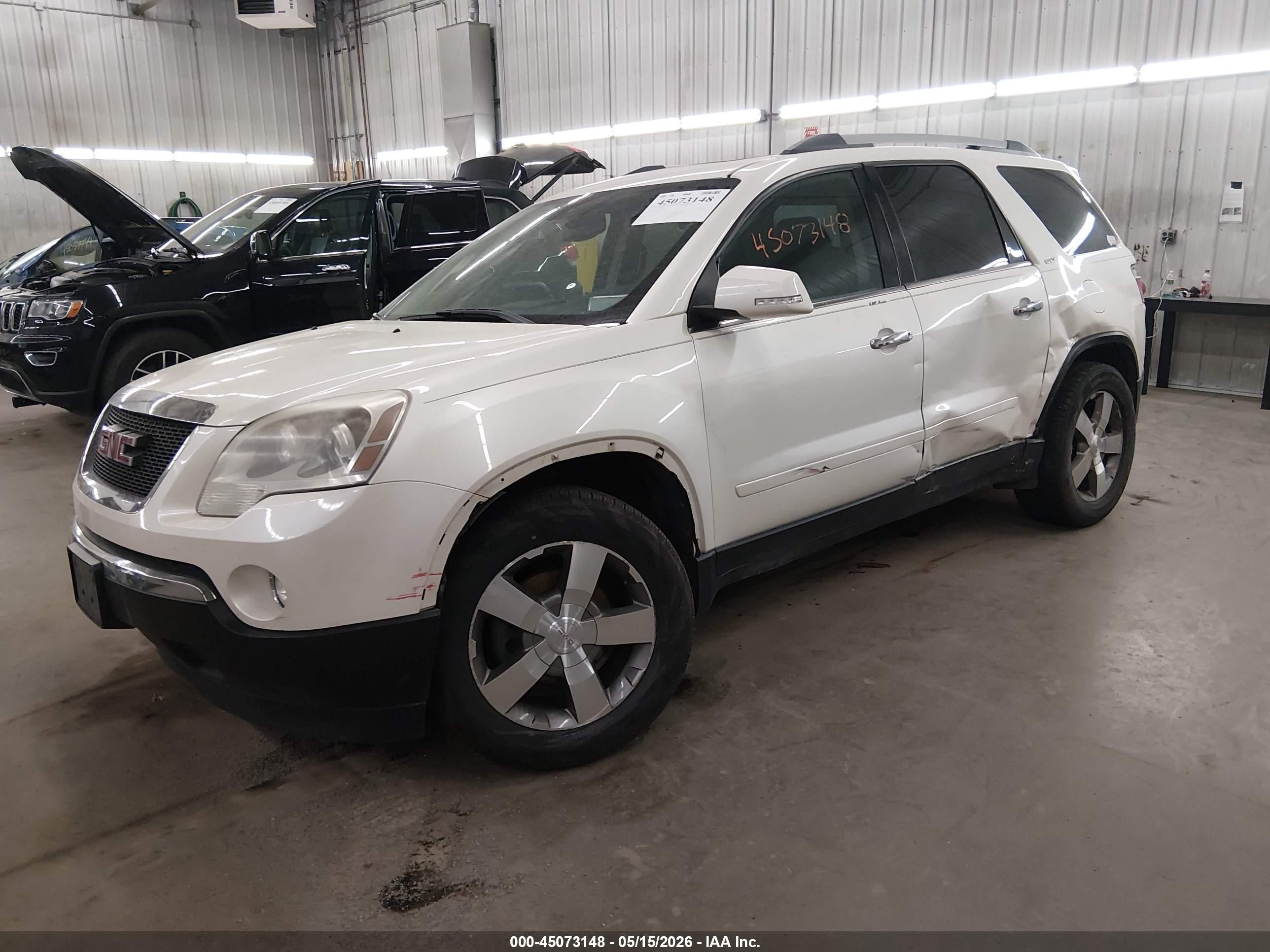 2012 Gmc Acadia Slt-1 White vin: 1GKKVRED2CJ312950
