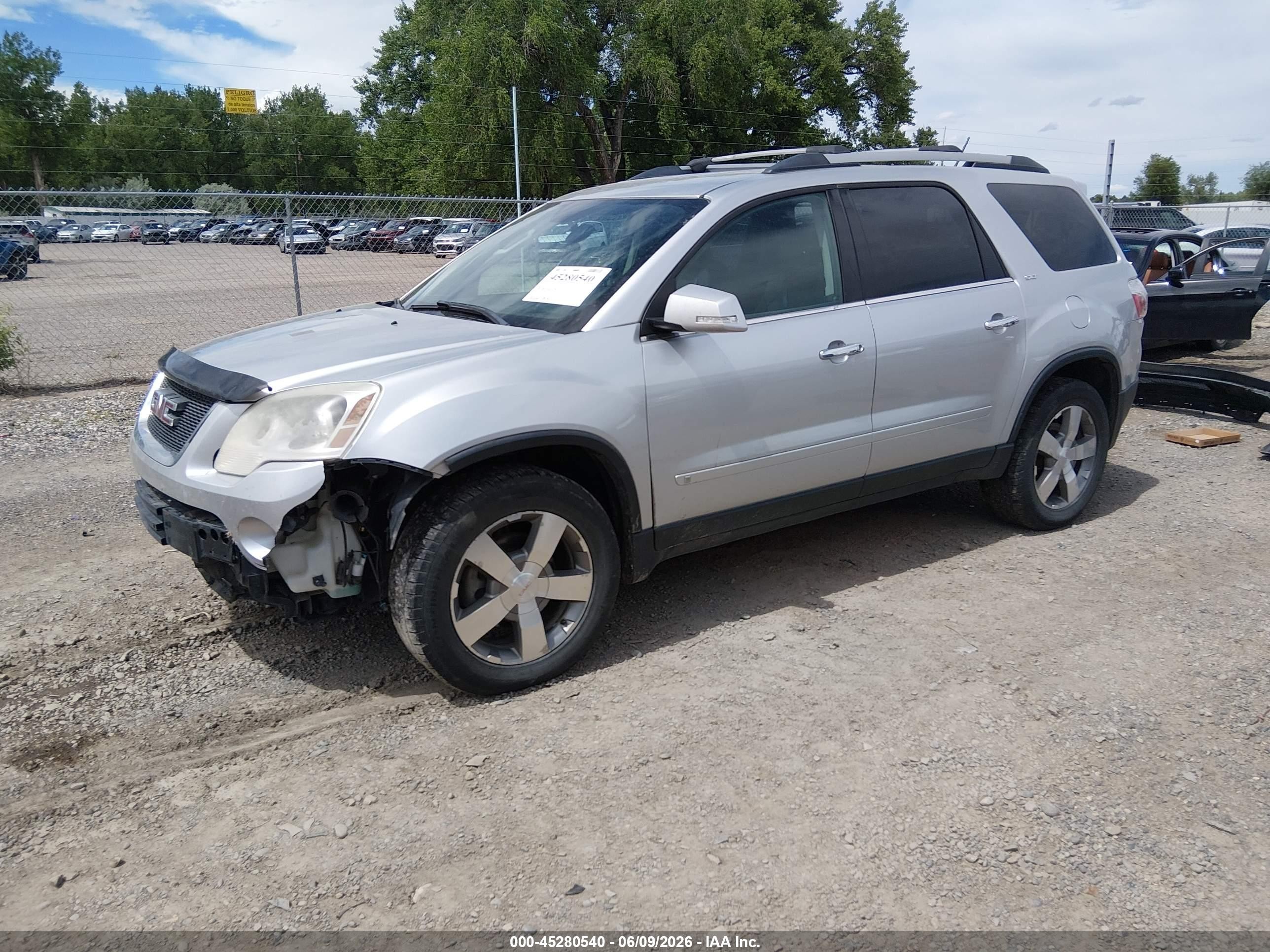 2012 Gmc Acadia Slt-1 Silver vin: 1GKKVRED2CJ421313
