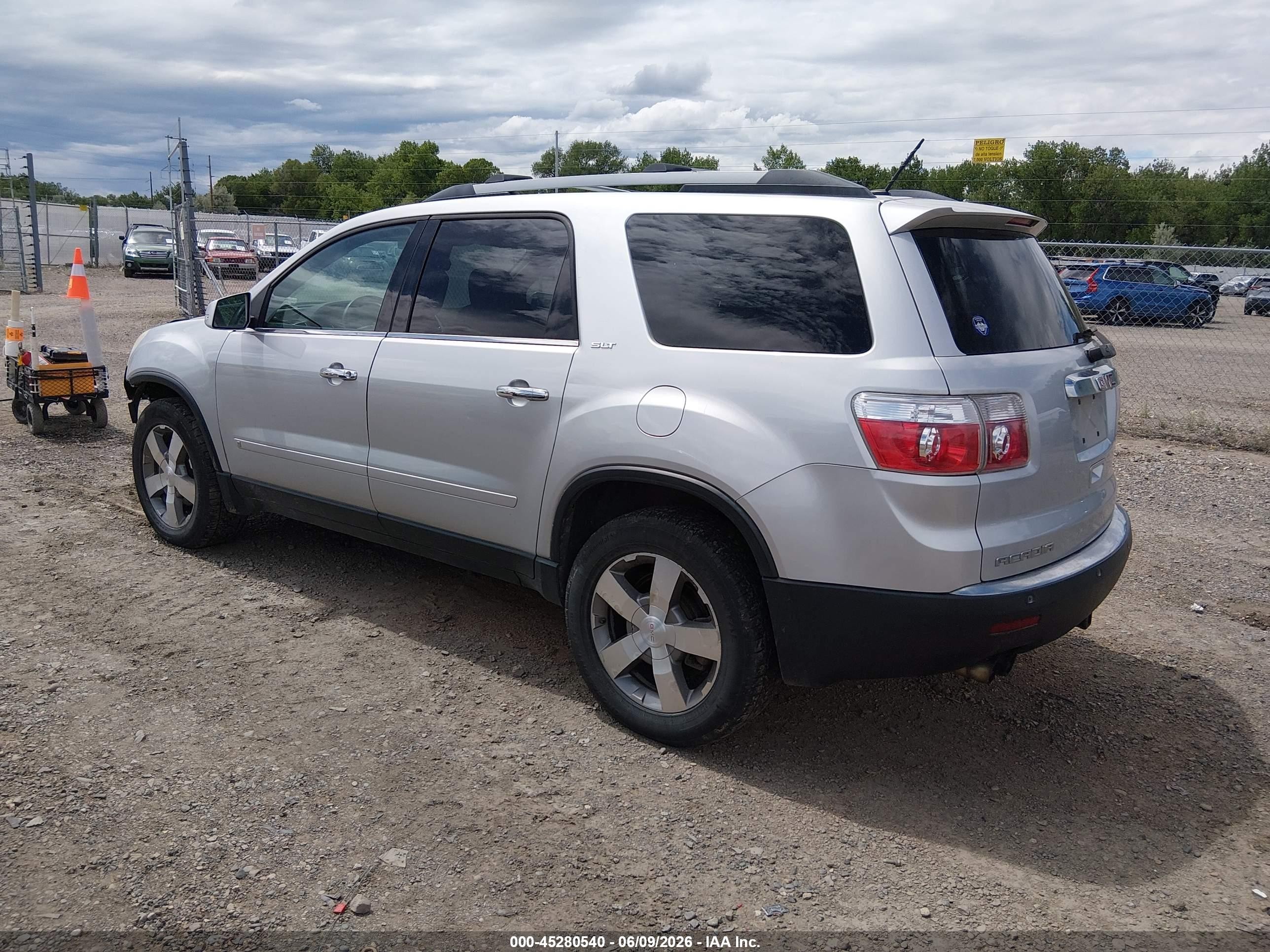 2012 Gmc Acadia Slt-1 Silver vin: 1GKKVRED2CJ421313