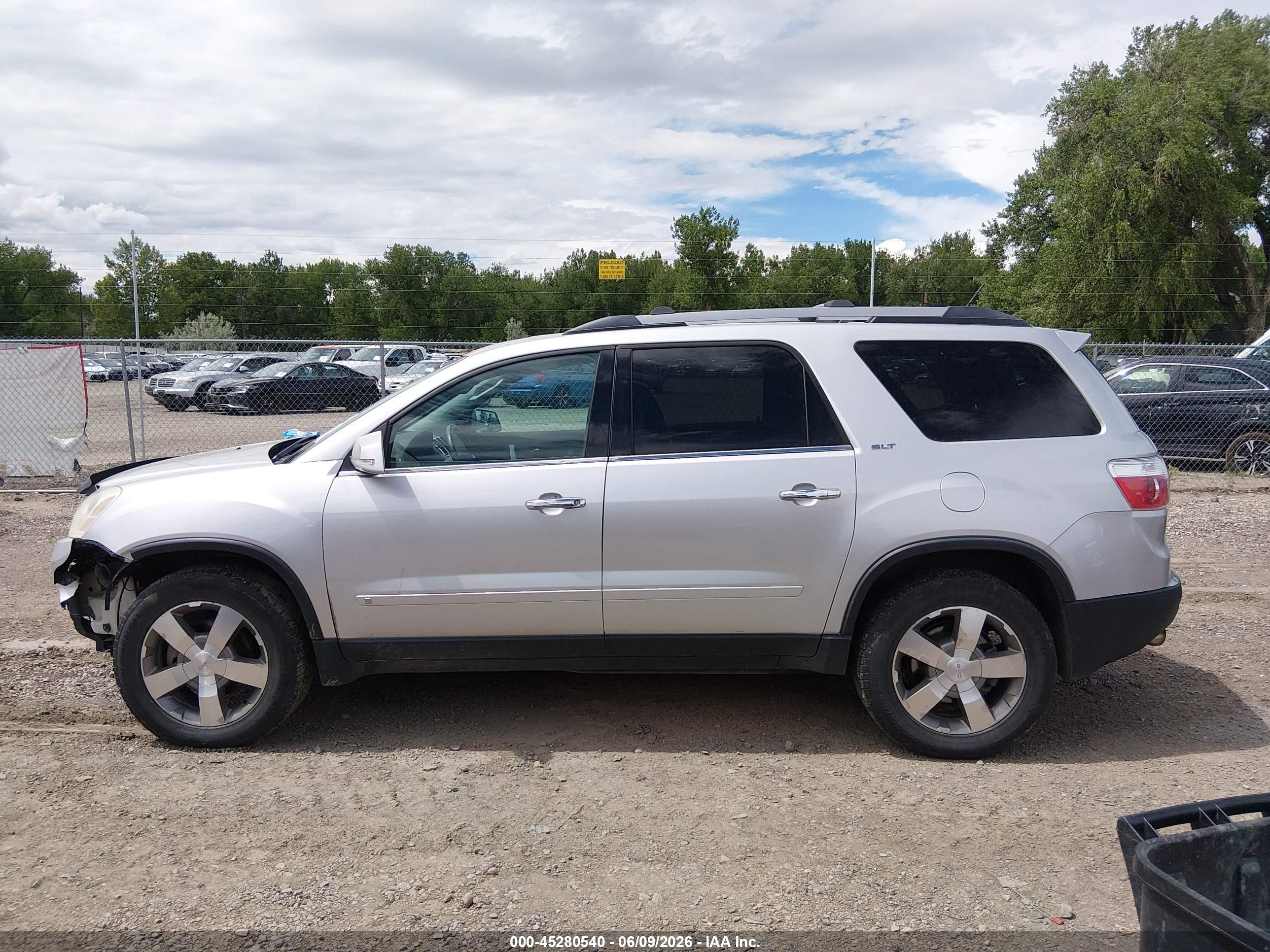 2012 Gmc Acadia Slt-1 Silver vin: 1GKKVRED2CJ421313