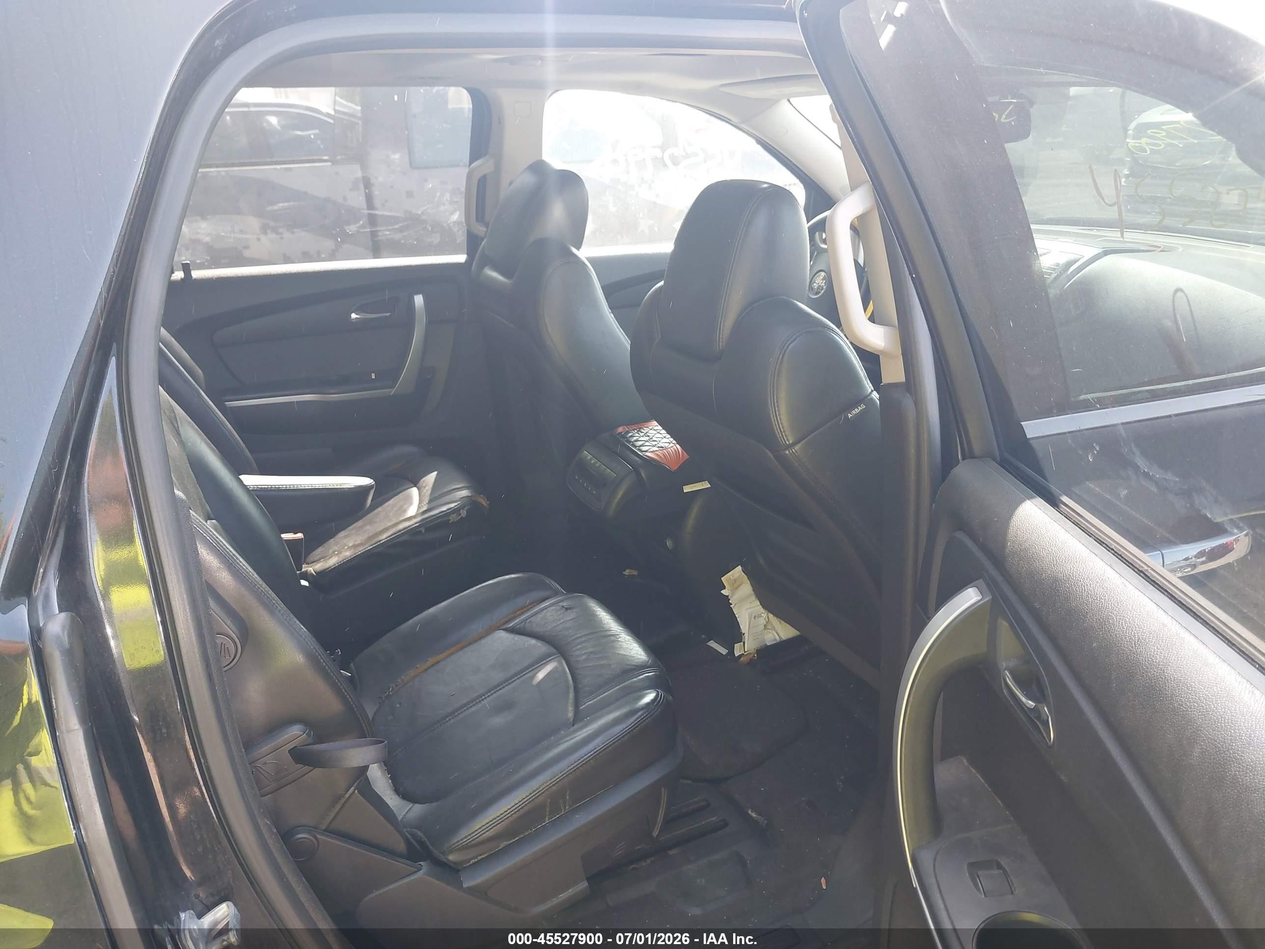 2011 Gmc Acadia Slt-1 Black vin: 1GKKVRED3BJ115171