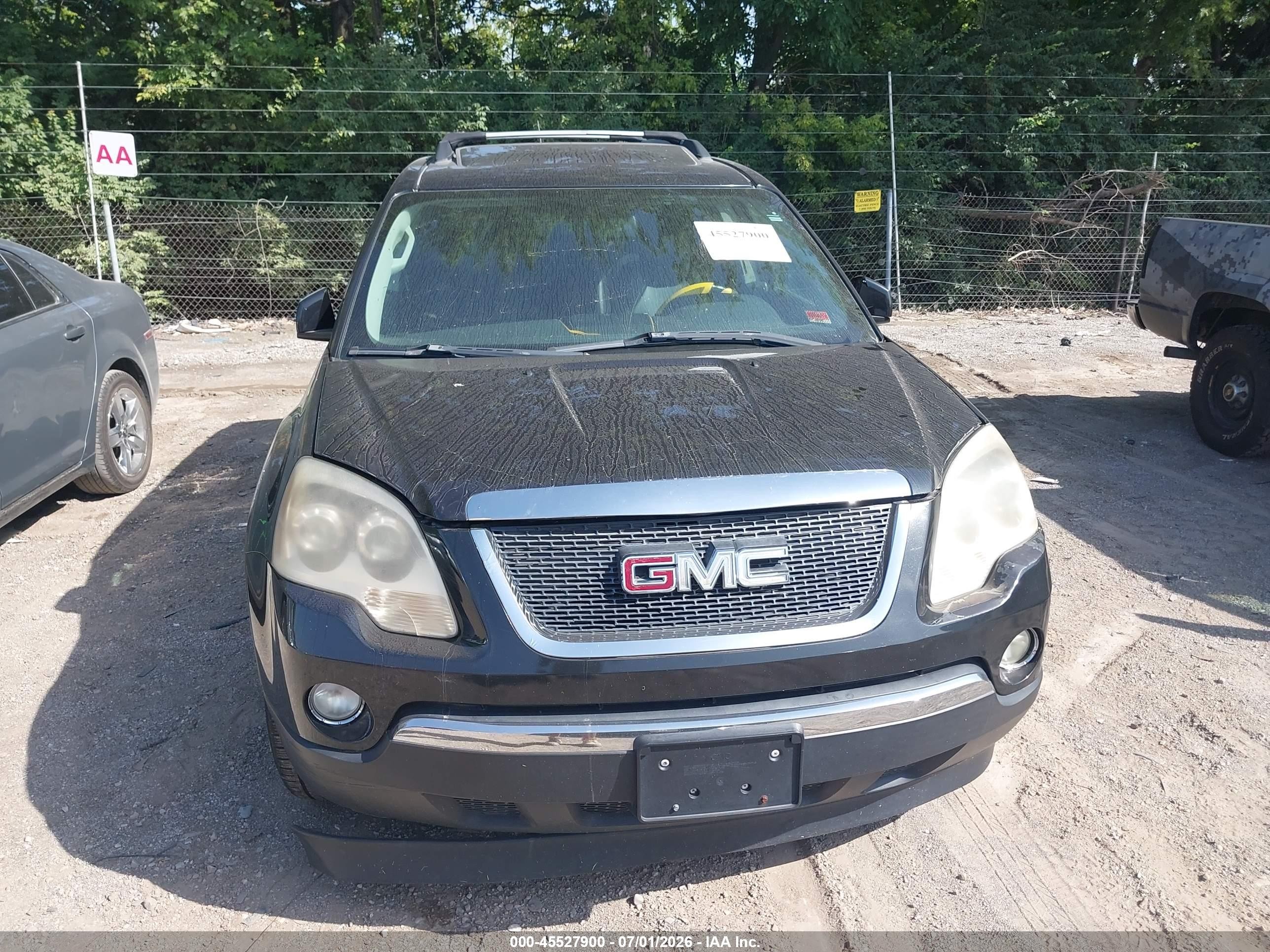 2011 Gmc Acadia Slt-1 Black vin: 1GKKVRED3BJ115171