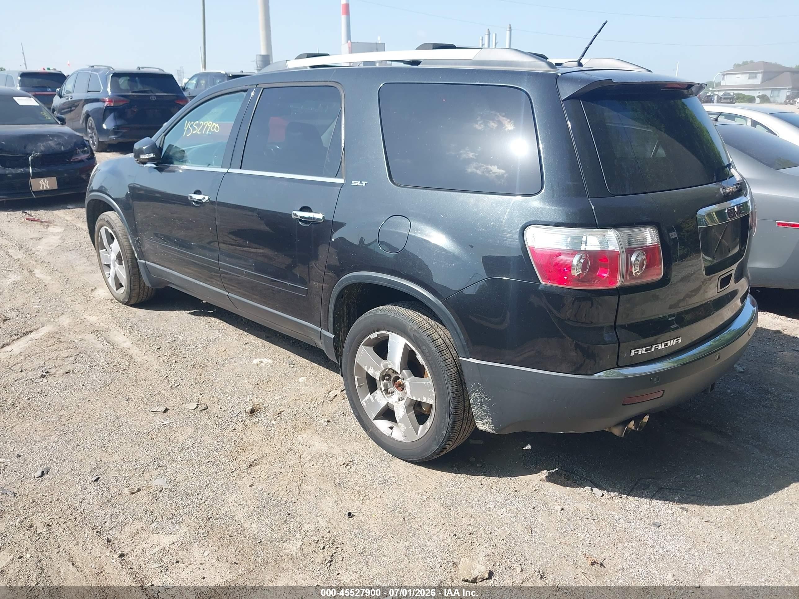 2011 Gmc Acadia Slt-1 Black vin: 1GKKVRED3BJ115171
