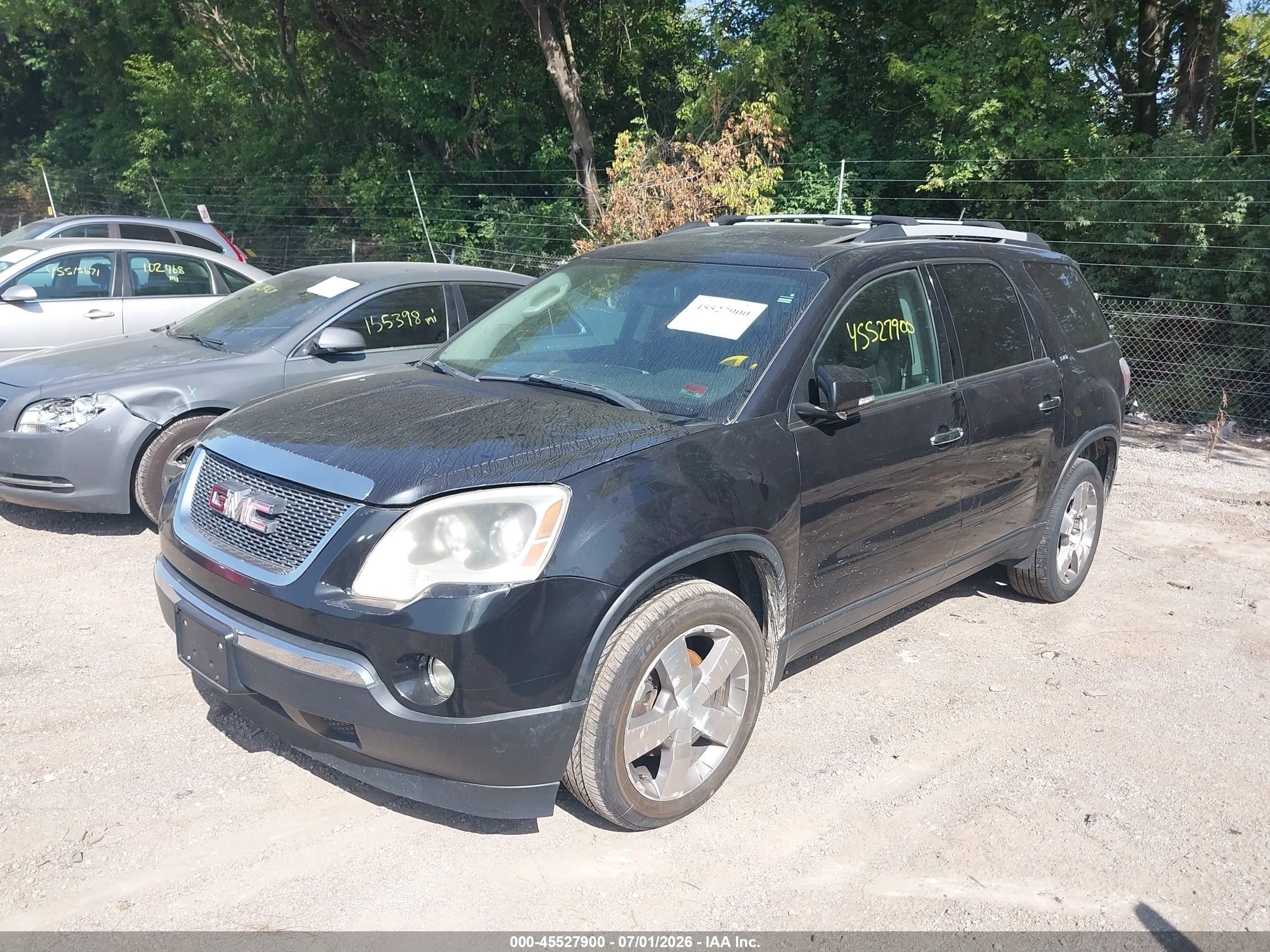 2011 Gmc Acadia Slt-1 Black vin: 1GKKVRED3BJ115171