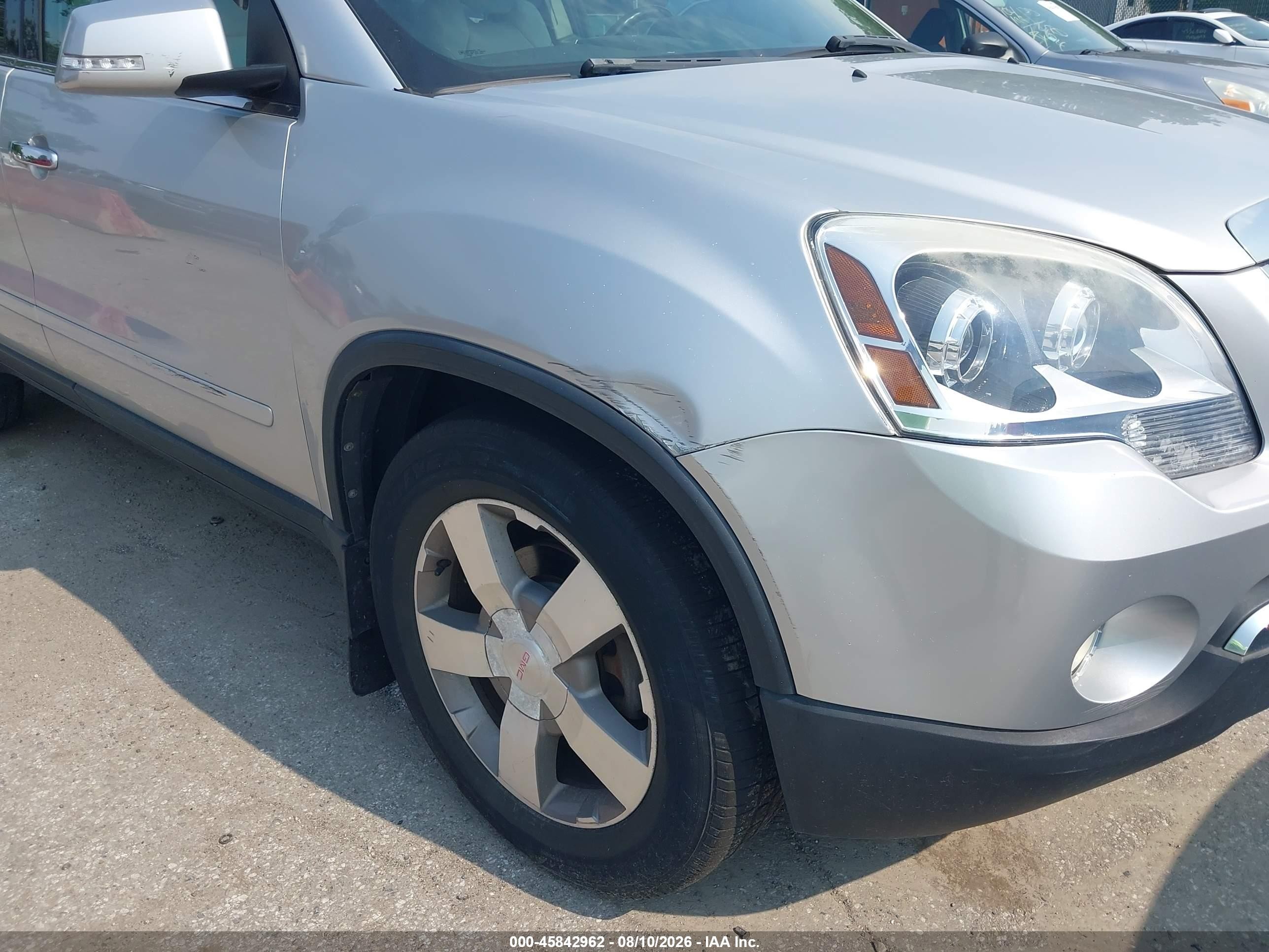 2011 Gmc Acadia Slt-1 Silver vin: 1GKKVRED3BJ179081