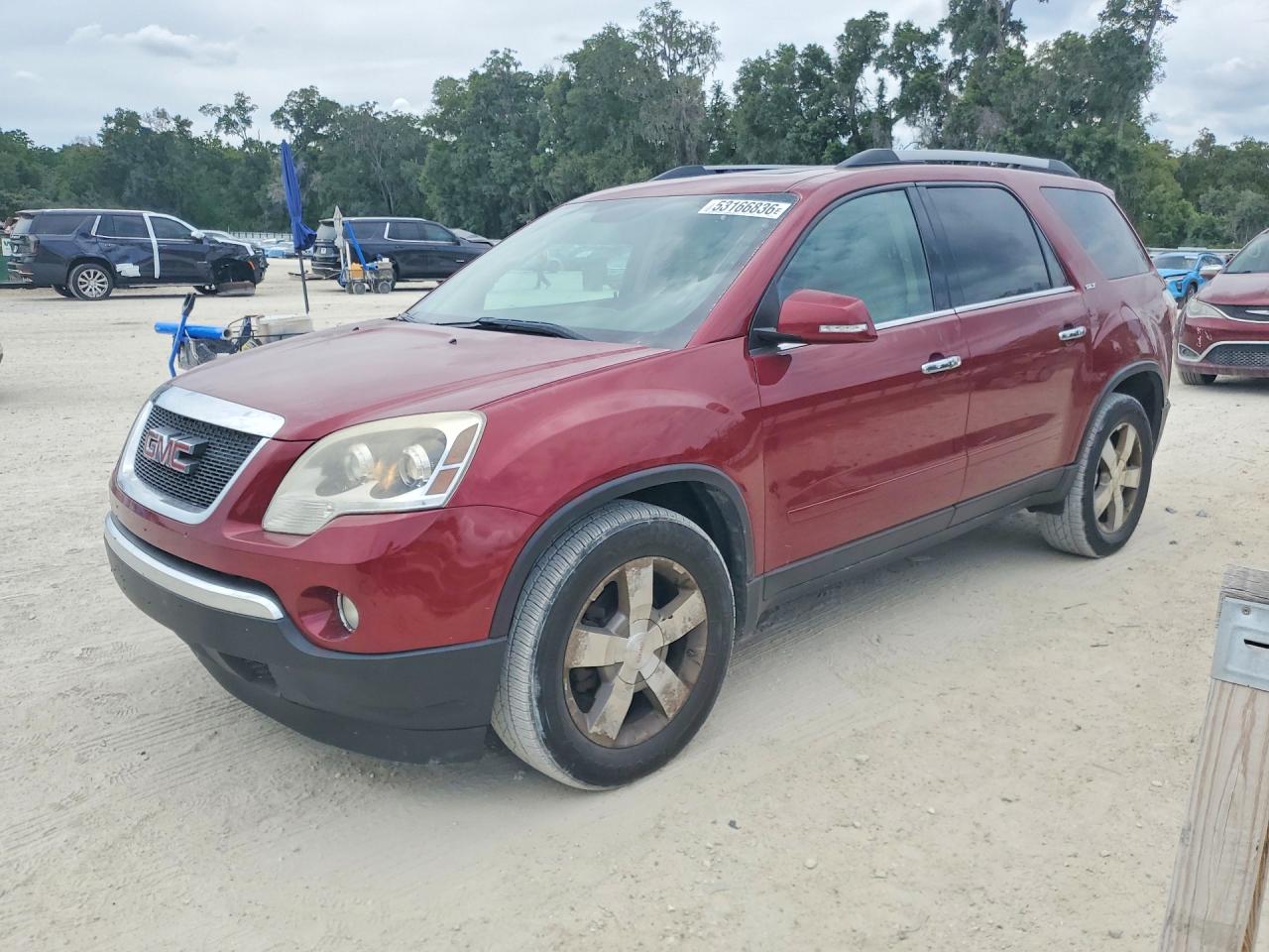 2011 Gmc Acadia Slt-1 Red vin: 1GKKVRED3BJ185611