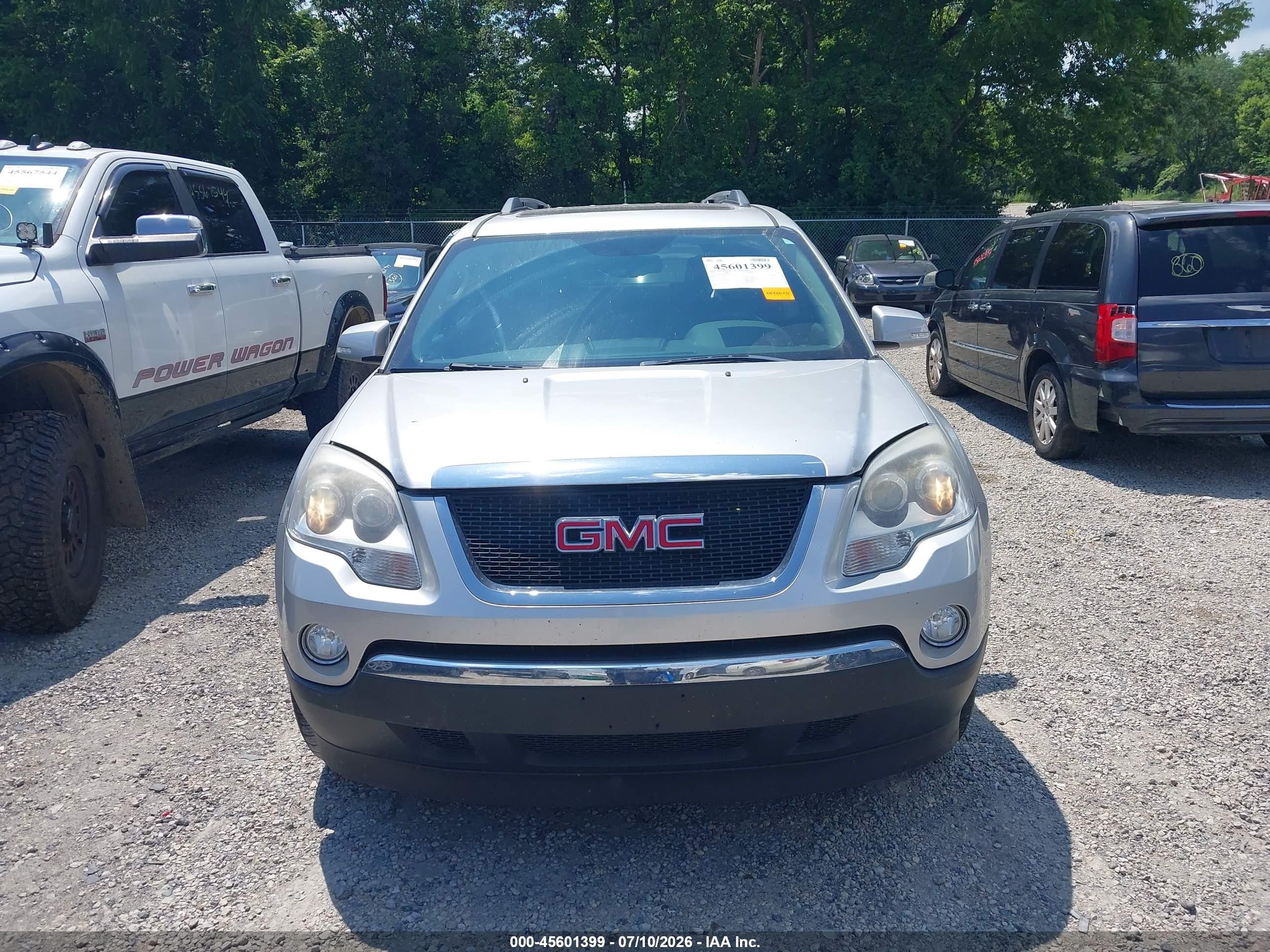 2012 Gmc Acadia Slt-1 Silver vin: 1GKKVRED3CJ193273