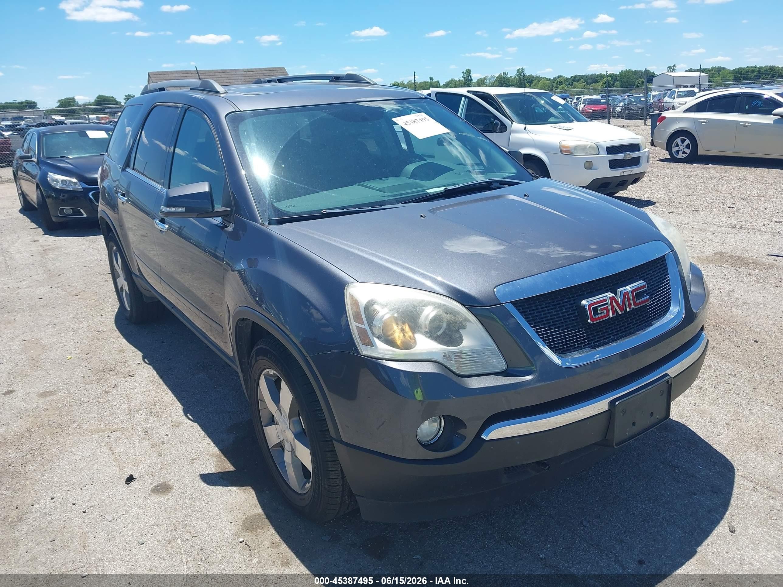 2012 Gmc Acadia Slt-1 Gray vin: 1GKKVRED3CJ412832