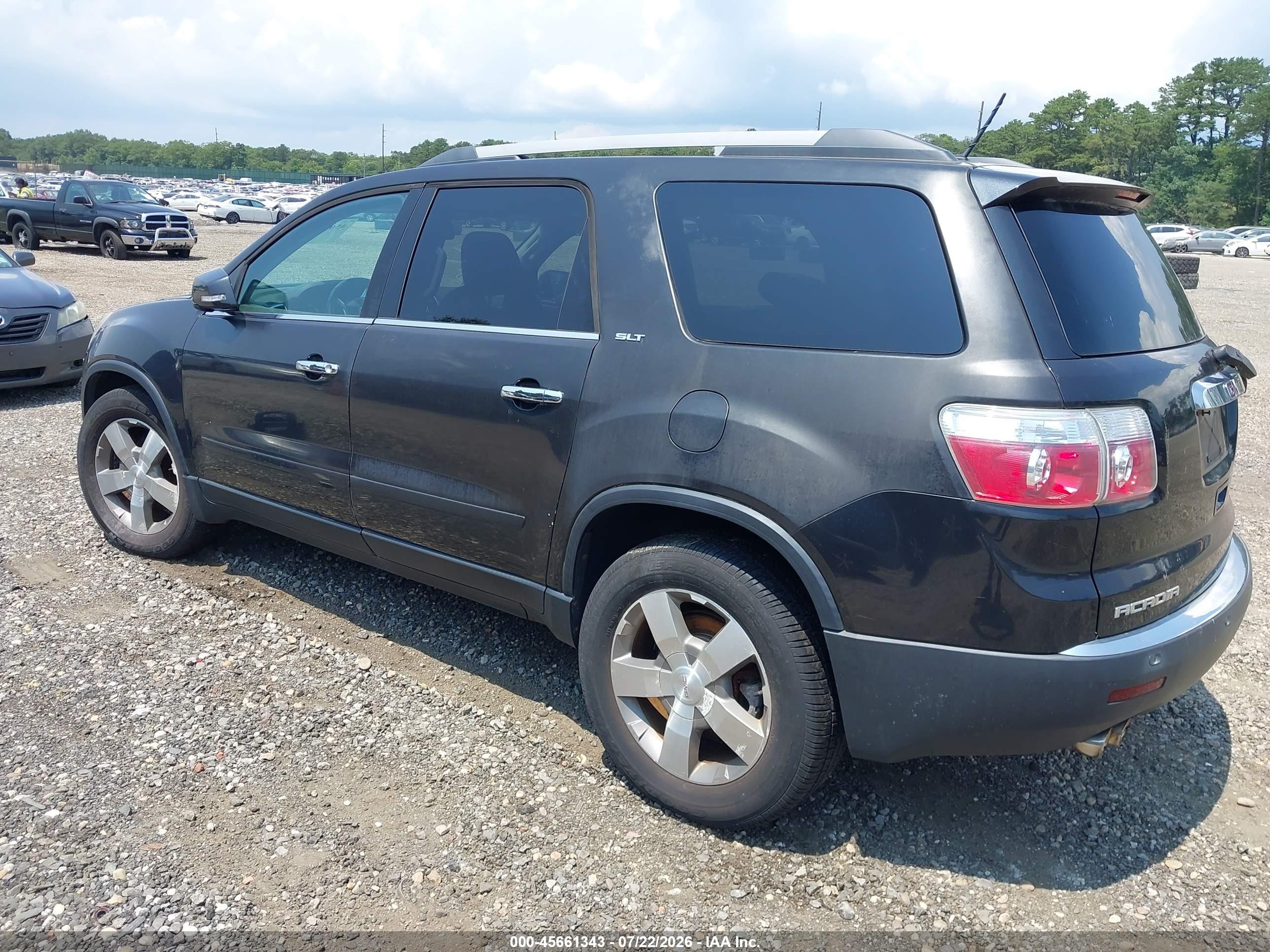 2011 Gmc Acadia Slt-1 Black vin: 1GKKVRED4BJ103398
