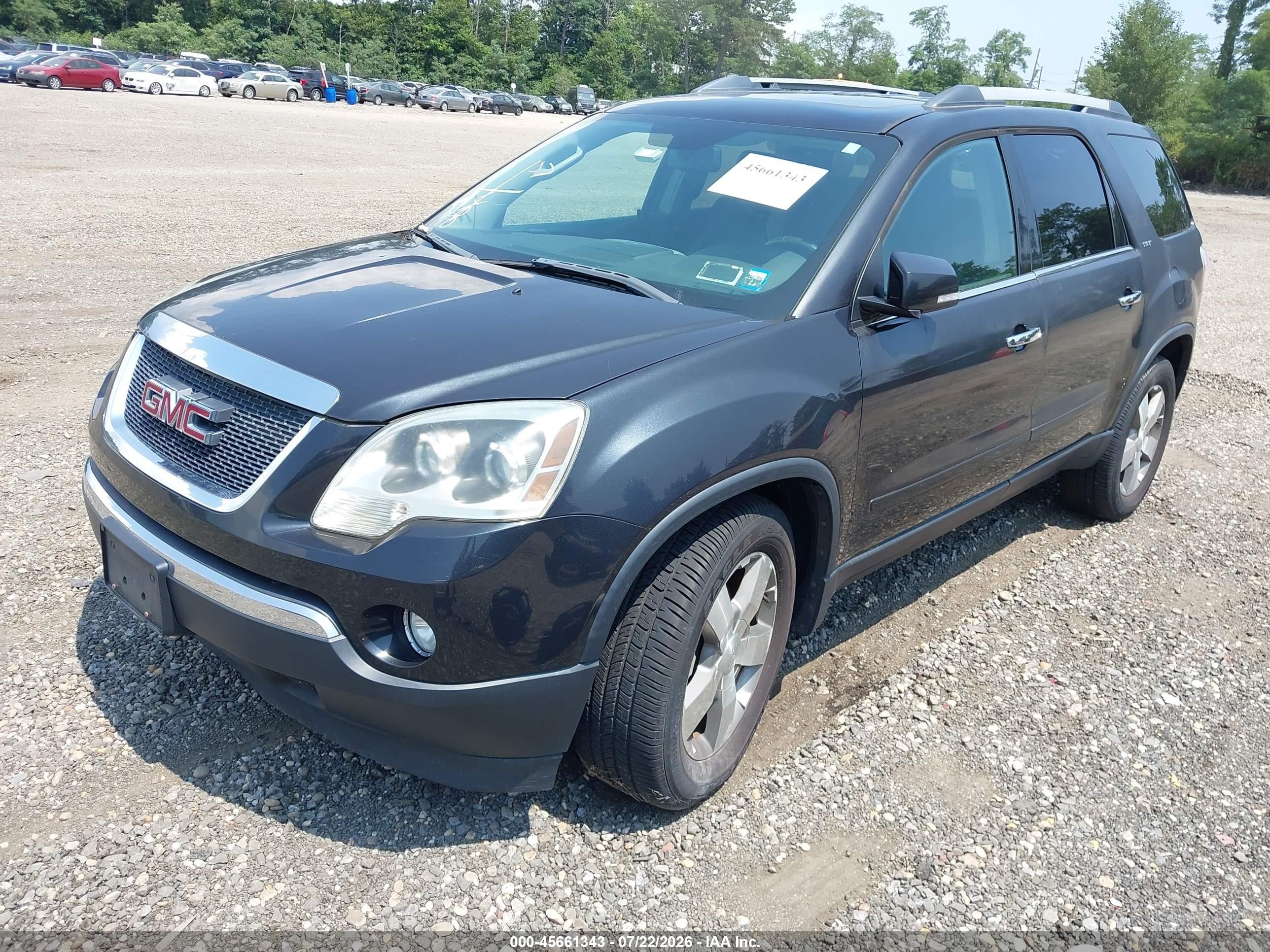2011 Gmc Acadia Slt-1 Black vin: 1GKKVRED4BJ103398