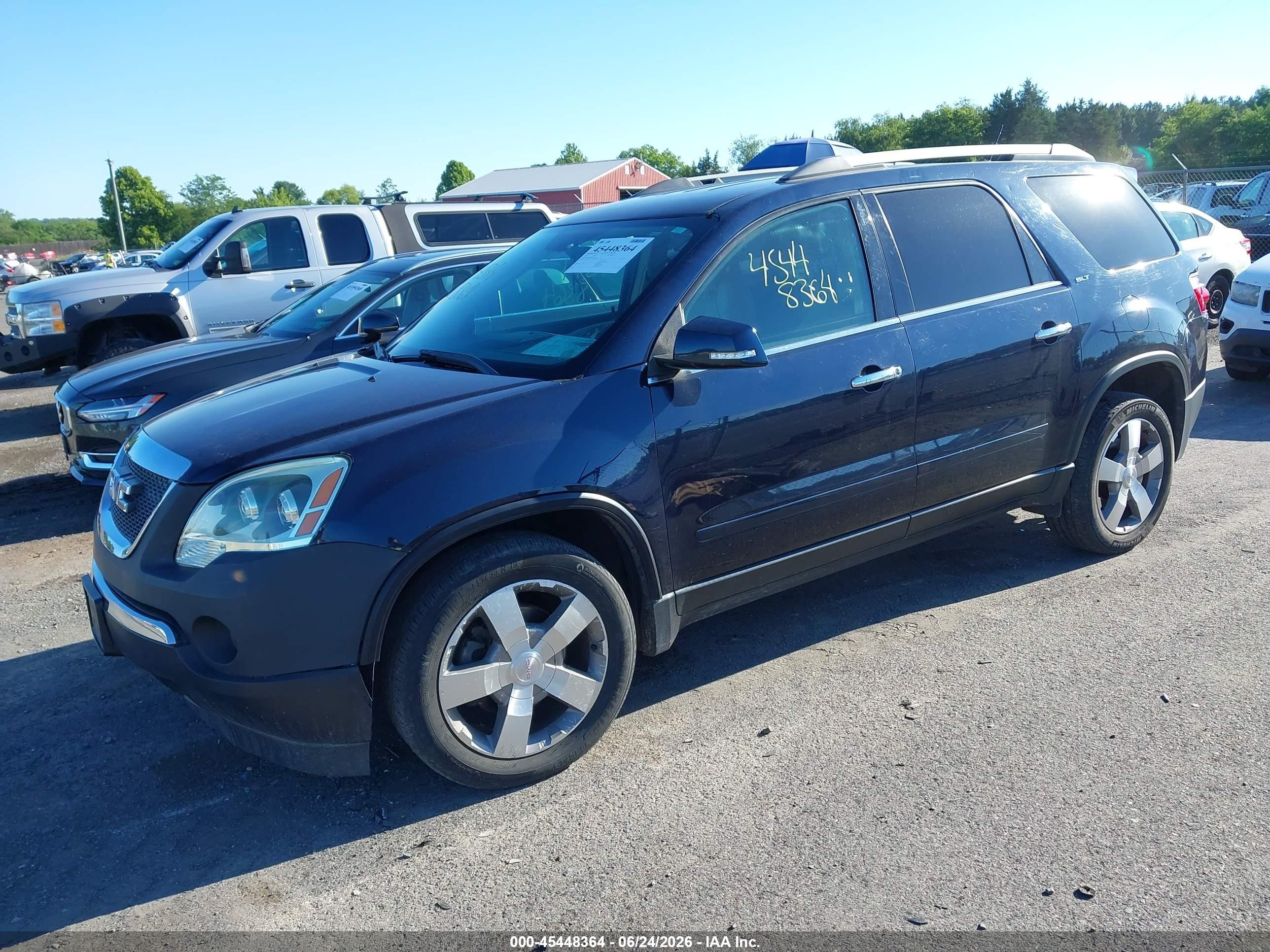 2011 Gmc Acadia Slt-1 Blue vin: 1GKKVRED4BJ171040