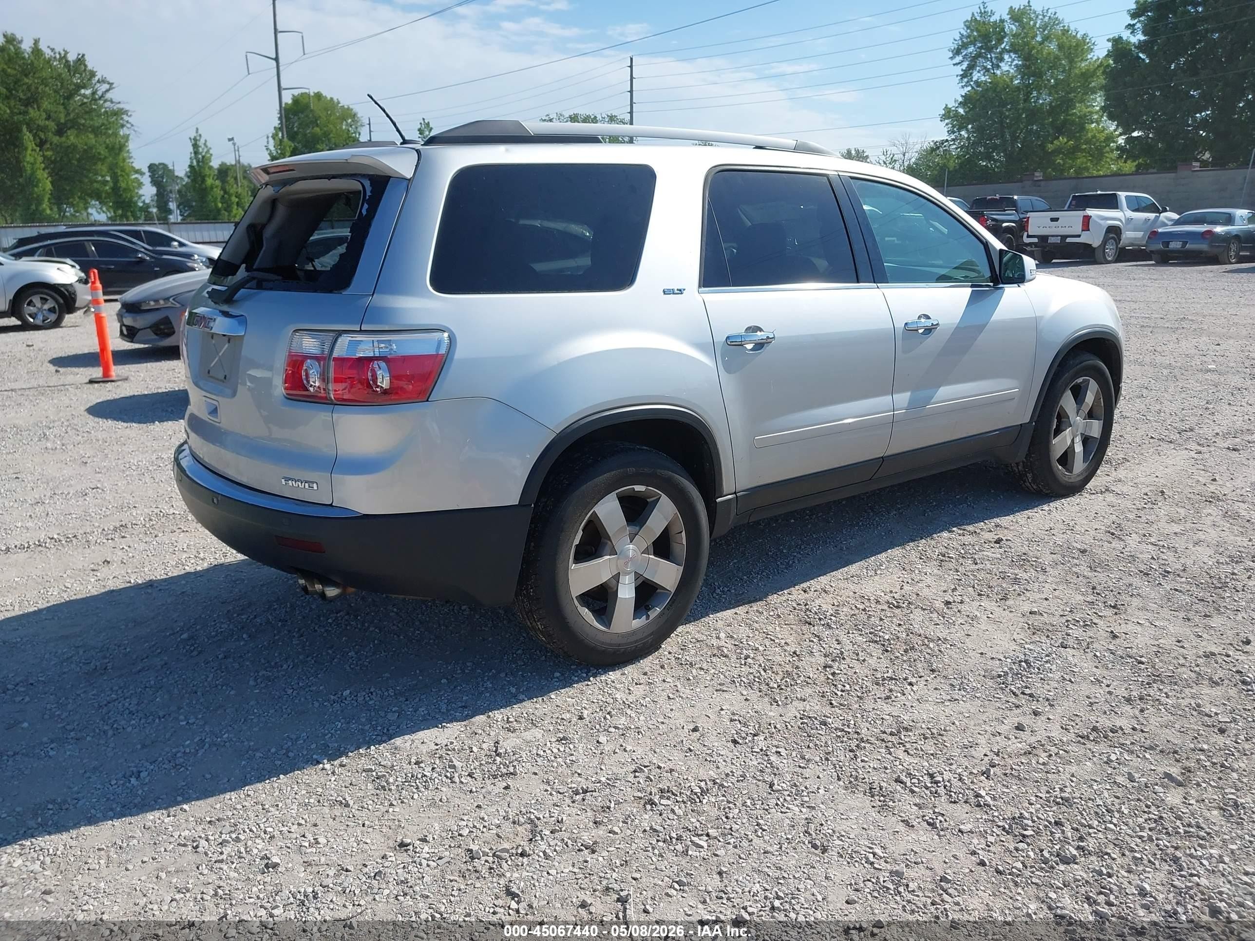 2012 Gmc Acadia Slt-1 Серебряный vin: 1GKKVRED4CJ259720
