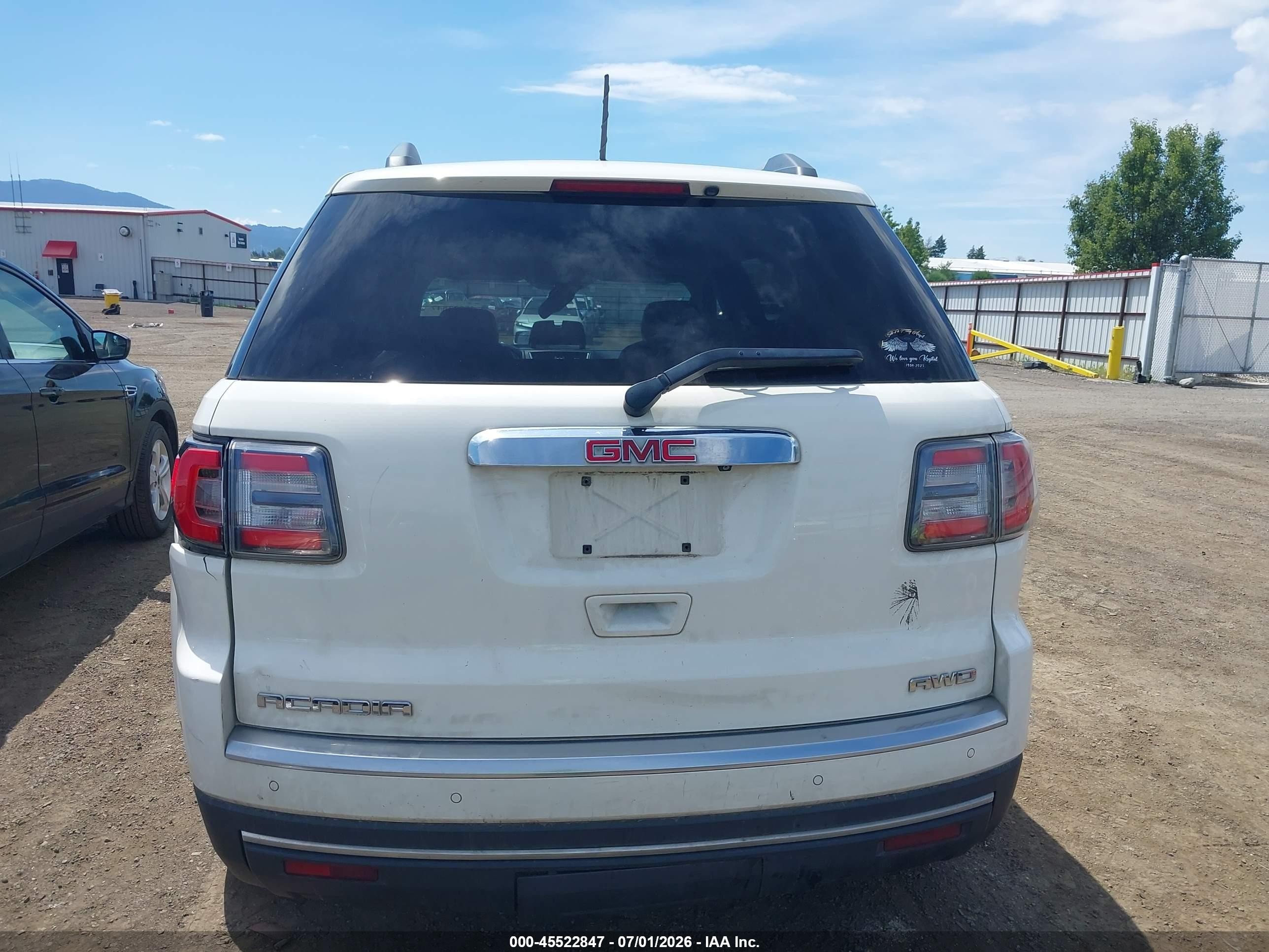 2013 Gmc Acadia Slt-1 White vin: 1GKKVRED4DJ202466