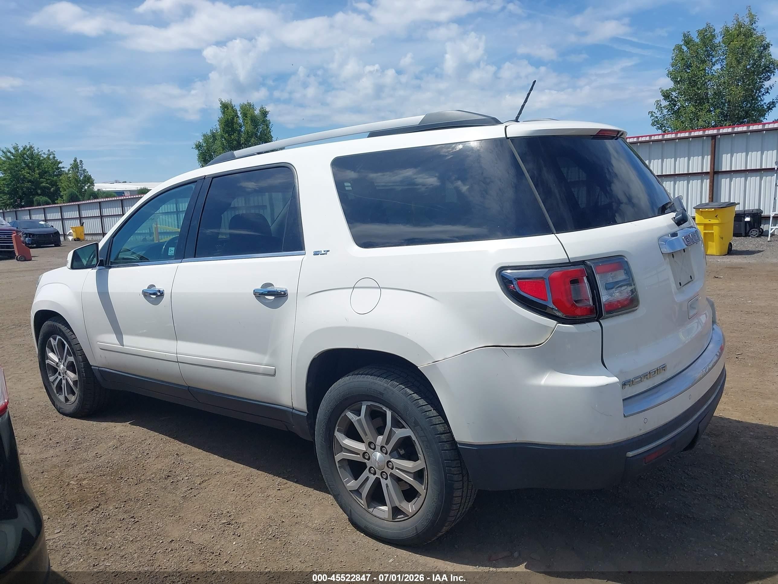 2013 Gmc Acadia Slt-1 White vin: 1GKKVRED4DJ202466