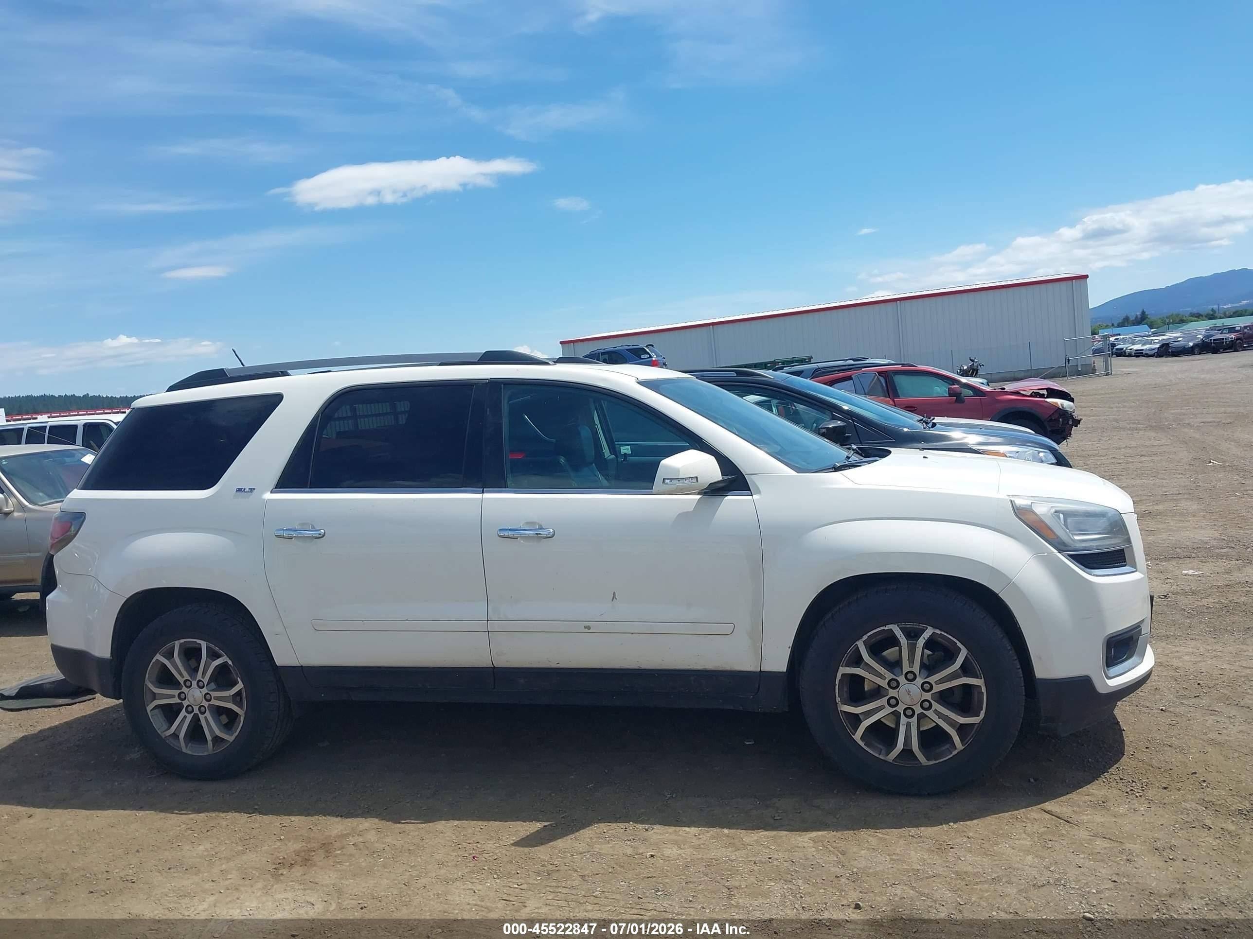2013 Gmc Acadia Slt-1 White vin: 1GKKVRED4DJ202466