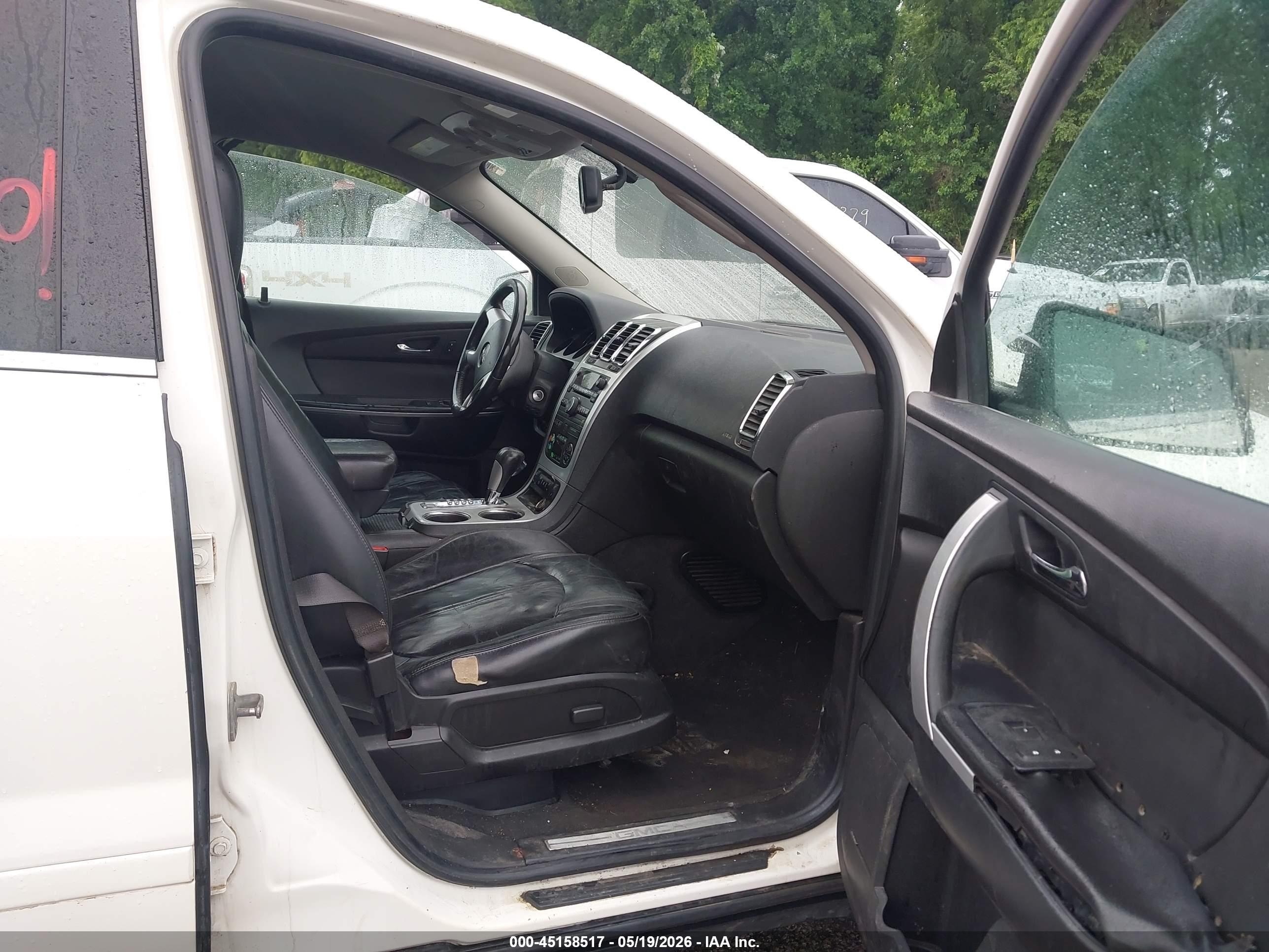 2011 Gmc Acadia Slt-1 White vin: 1GKKVRED5BJ369917
