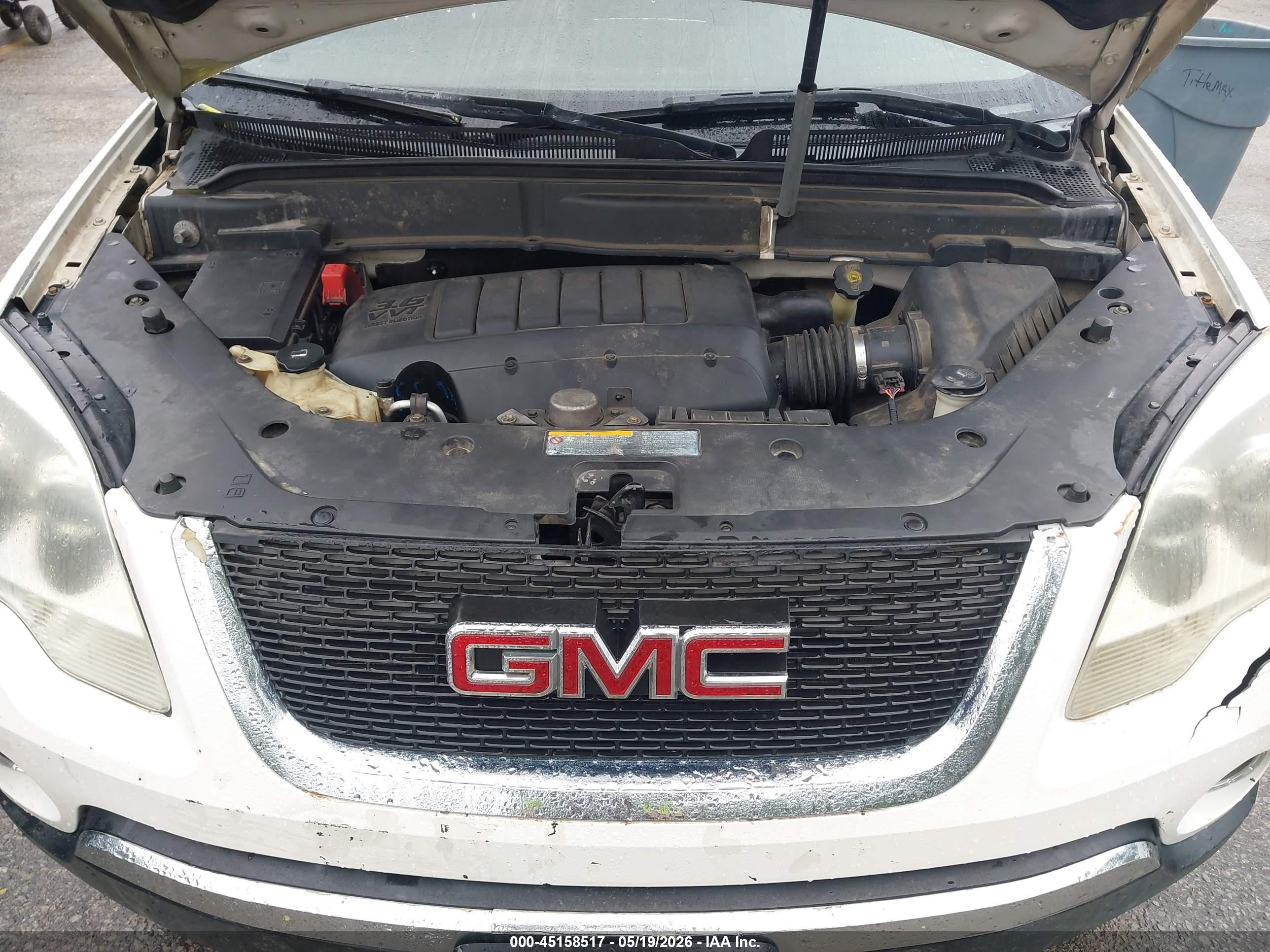 2011 Gmc Acadia Slt-1 White vin: 1GKKVRED5BJ369917
