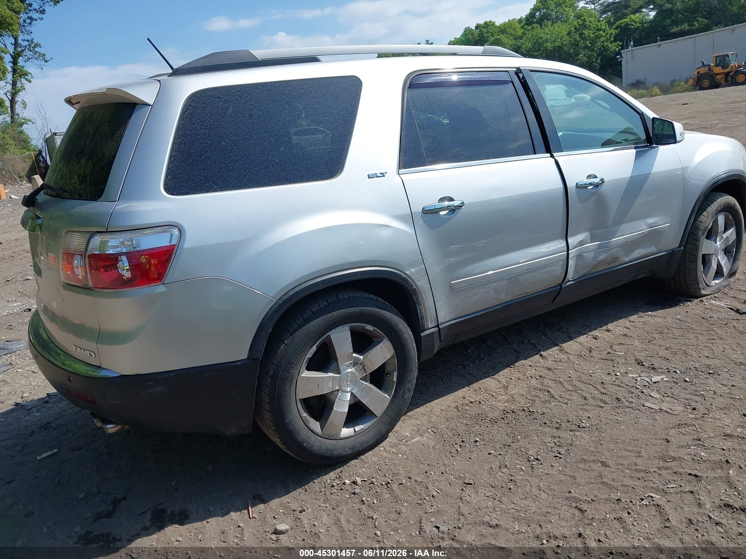2012 Gmc Acadia Slt-1 Silver vin: 1GKKVRED5CJ407566