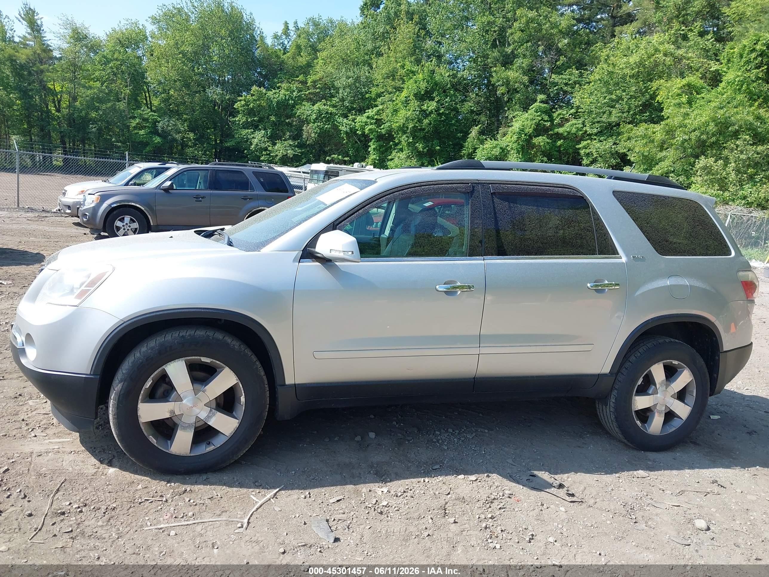 2012 Gmc Acadia Slt-1 Silver vin: 1GKKVRED5CJ407566