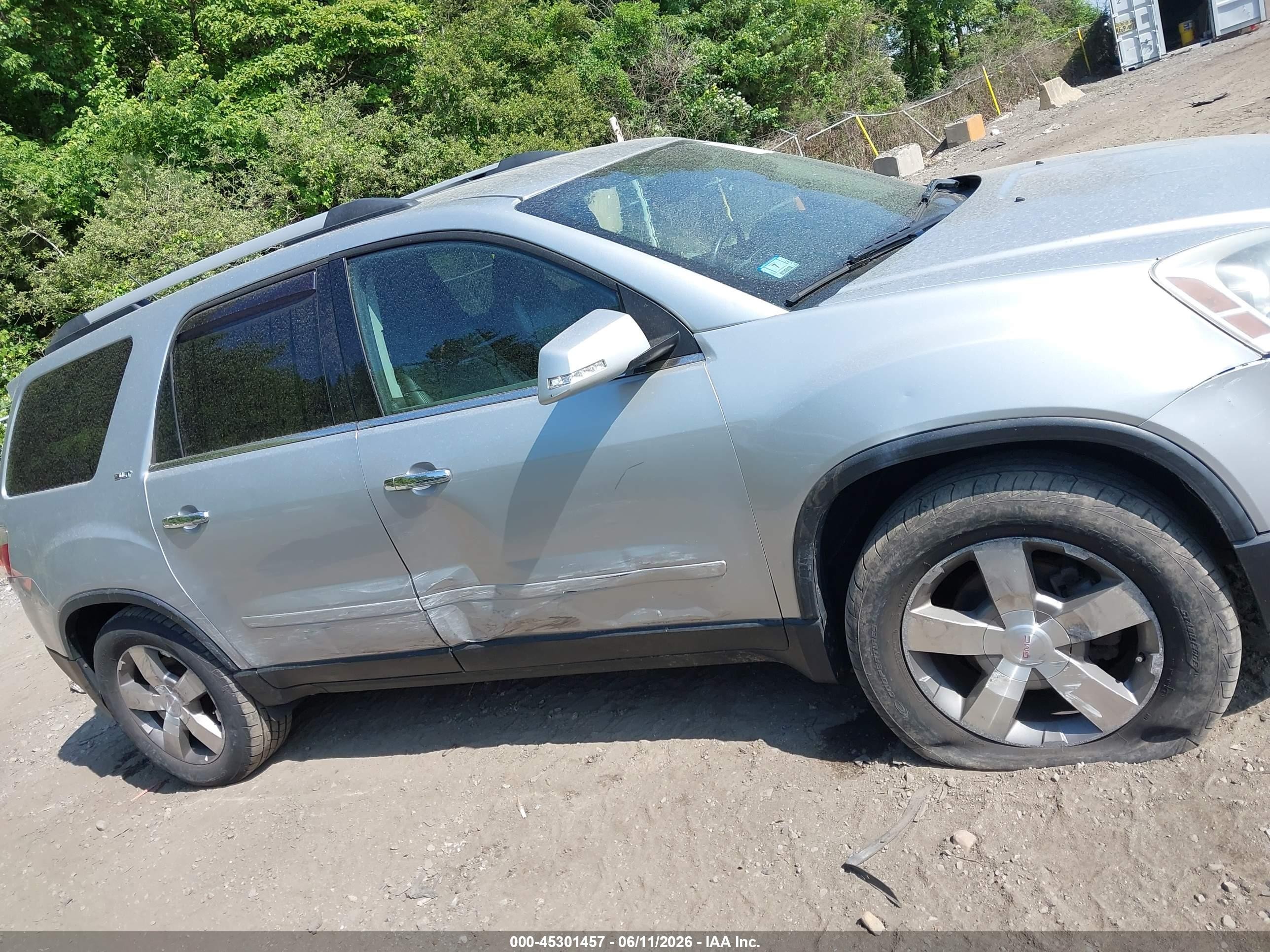 2012 Gmc Acadia Slt-1 Silver vin: 1GKKVRED5CJ407566