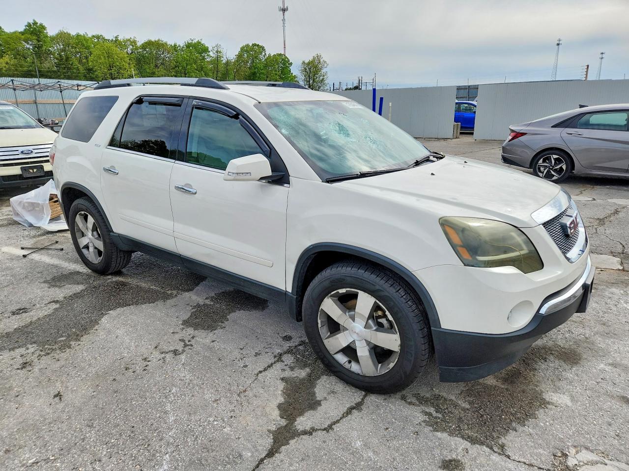 2012 Gmc Acadia Slt-1 White vin: 1GKKVRED5CJ409236