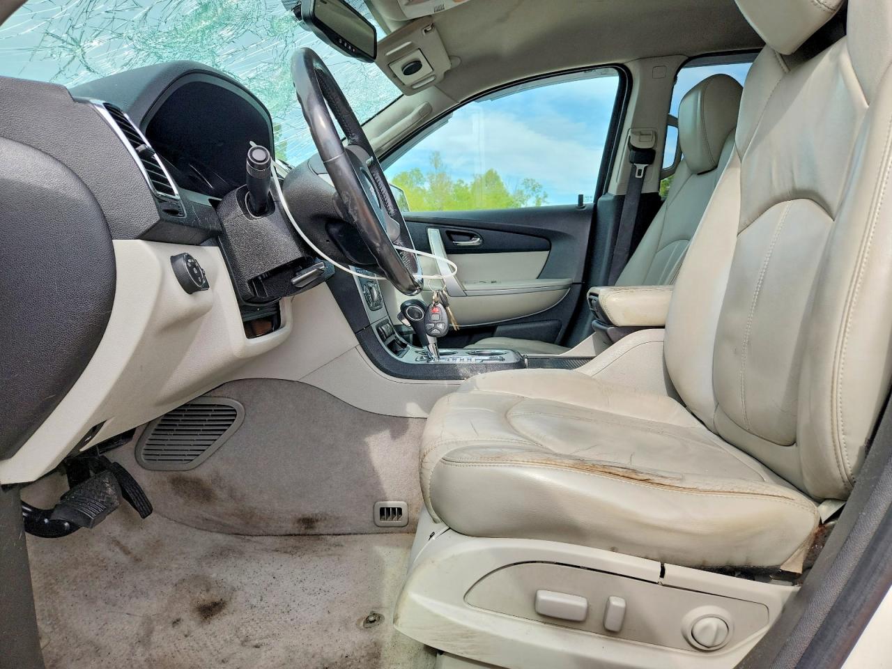 2012 Gmc Acadia Slt-1 White vin: 1GKKVRED5CJ409236