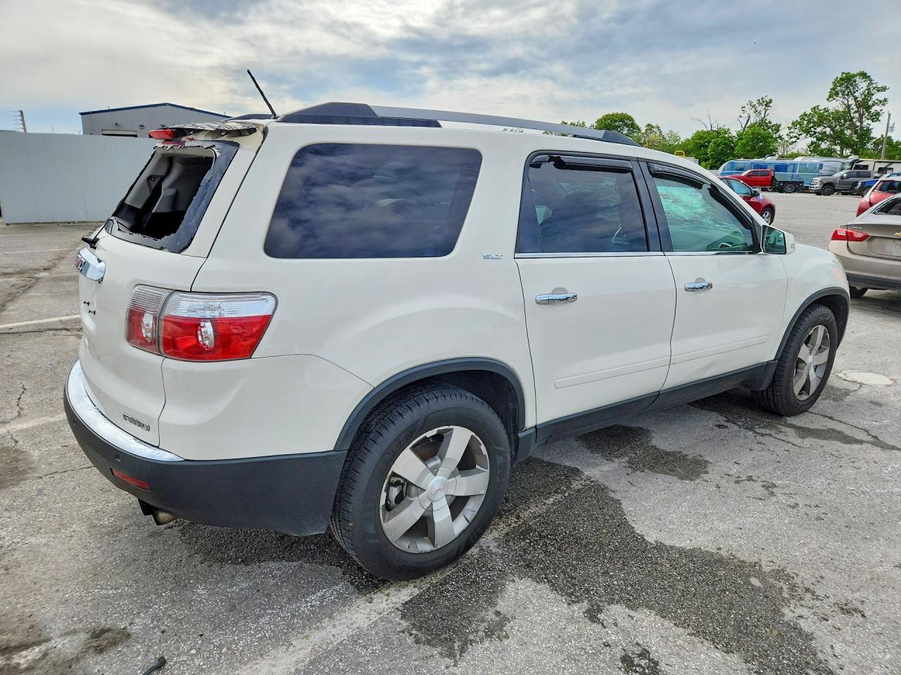 2012 Gmc Acadia Slt-1 White vin: 1GKKVRED5CJ409236