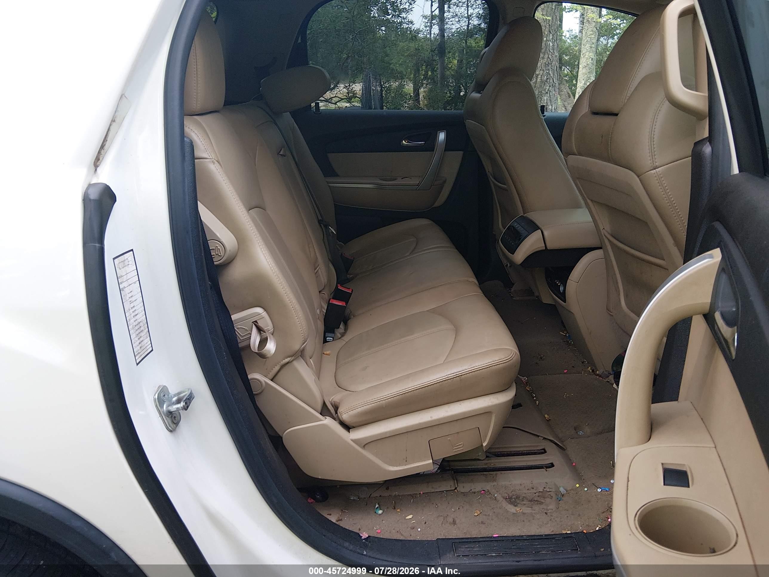 2011 Gmc Acadia Slt-1 Белый vin: 1GKKVRED6BJ337171
