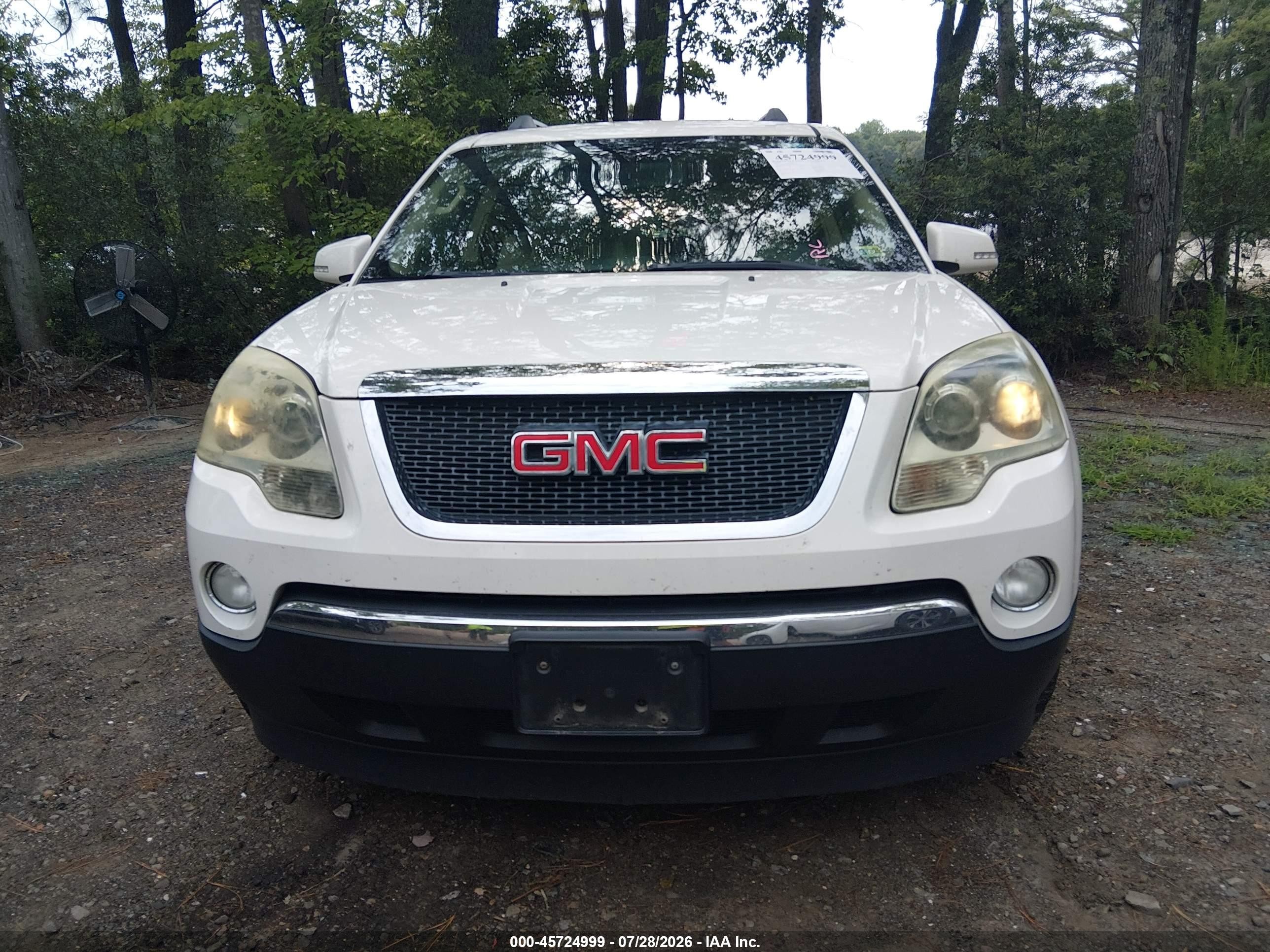 2011 Gmc Acadia Slt-1 Белый vin: 1GKKVRED6BJ337171