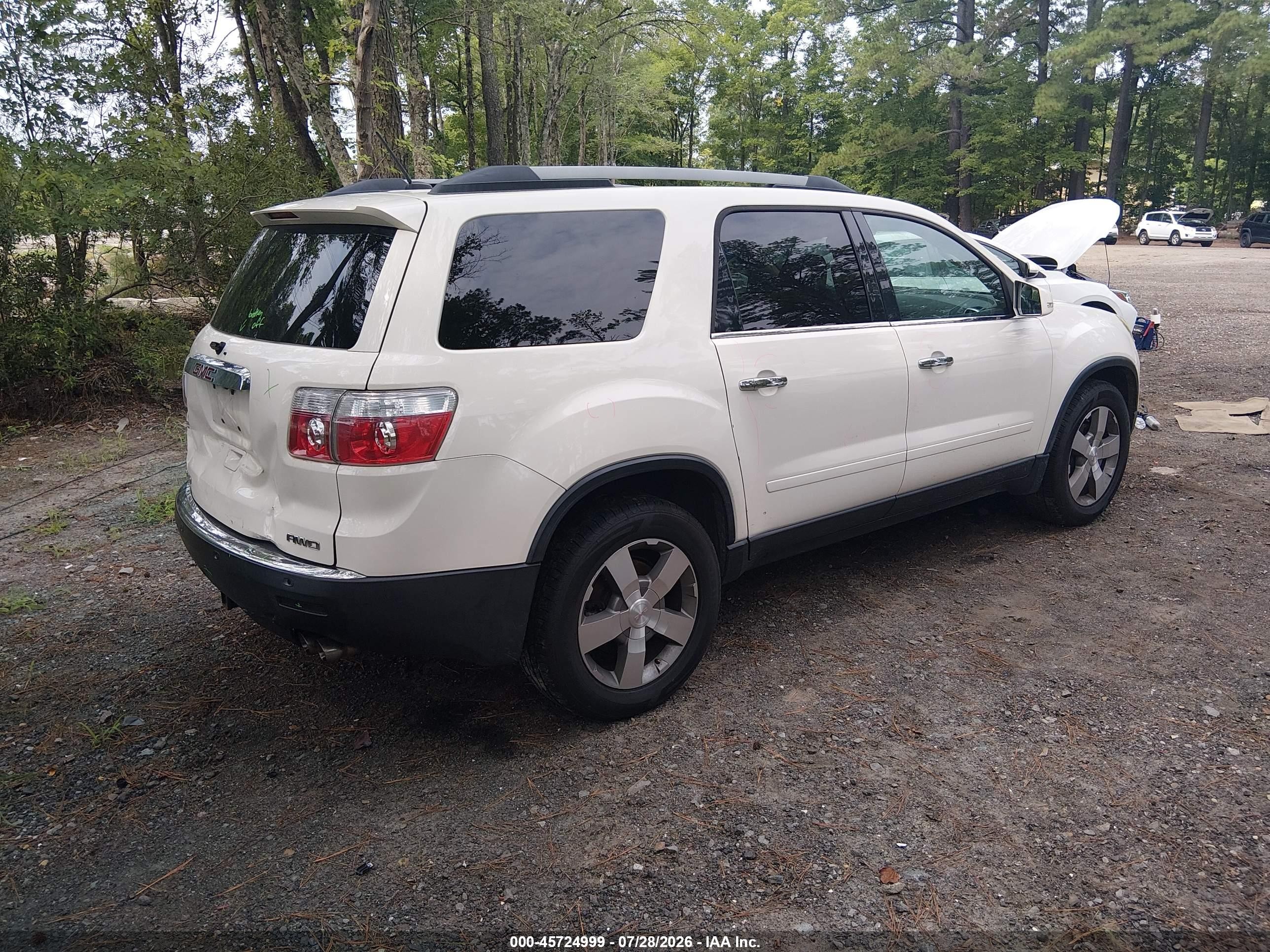 2011 Gmc Acadia Slt-1 Белый vin: 1GKKVRED6BJ337171