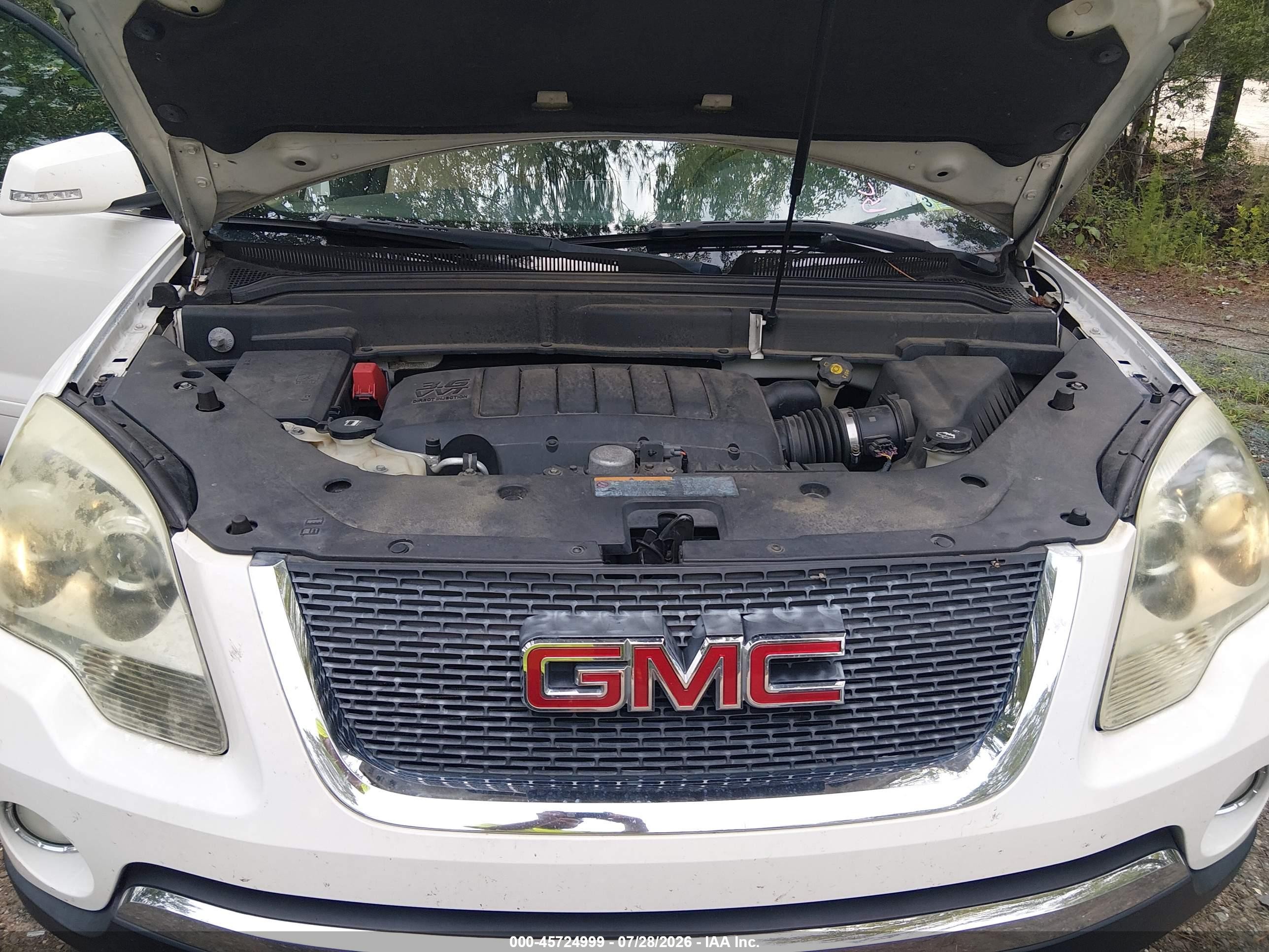 2011 Gmc Acadia Slt-1 Белый vin: 1GKKVRED6BJ337171
