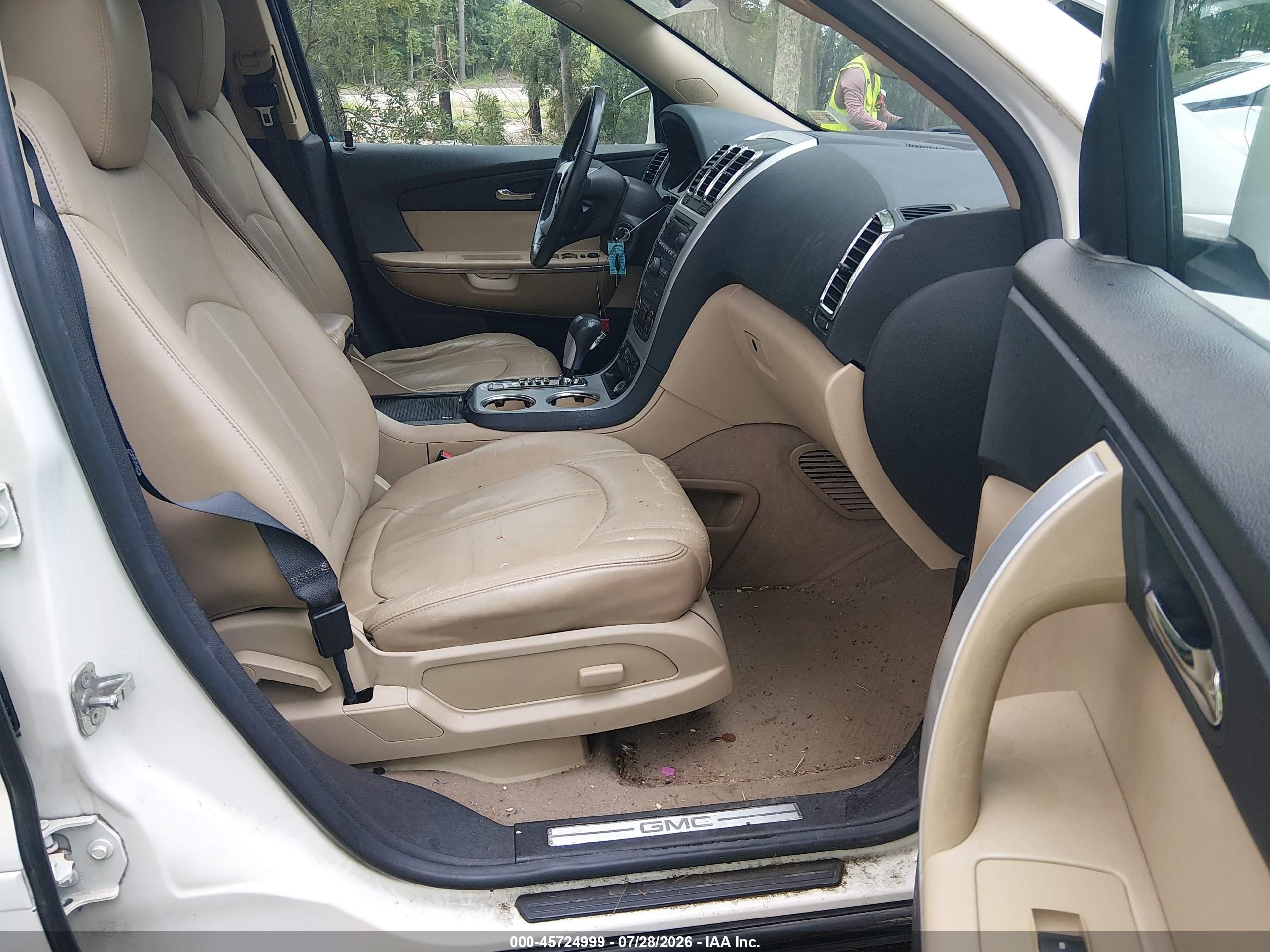 2011 Gmc Acadia Slt-1 Белый vin: 1GKKVRED6BJ337171