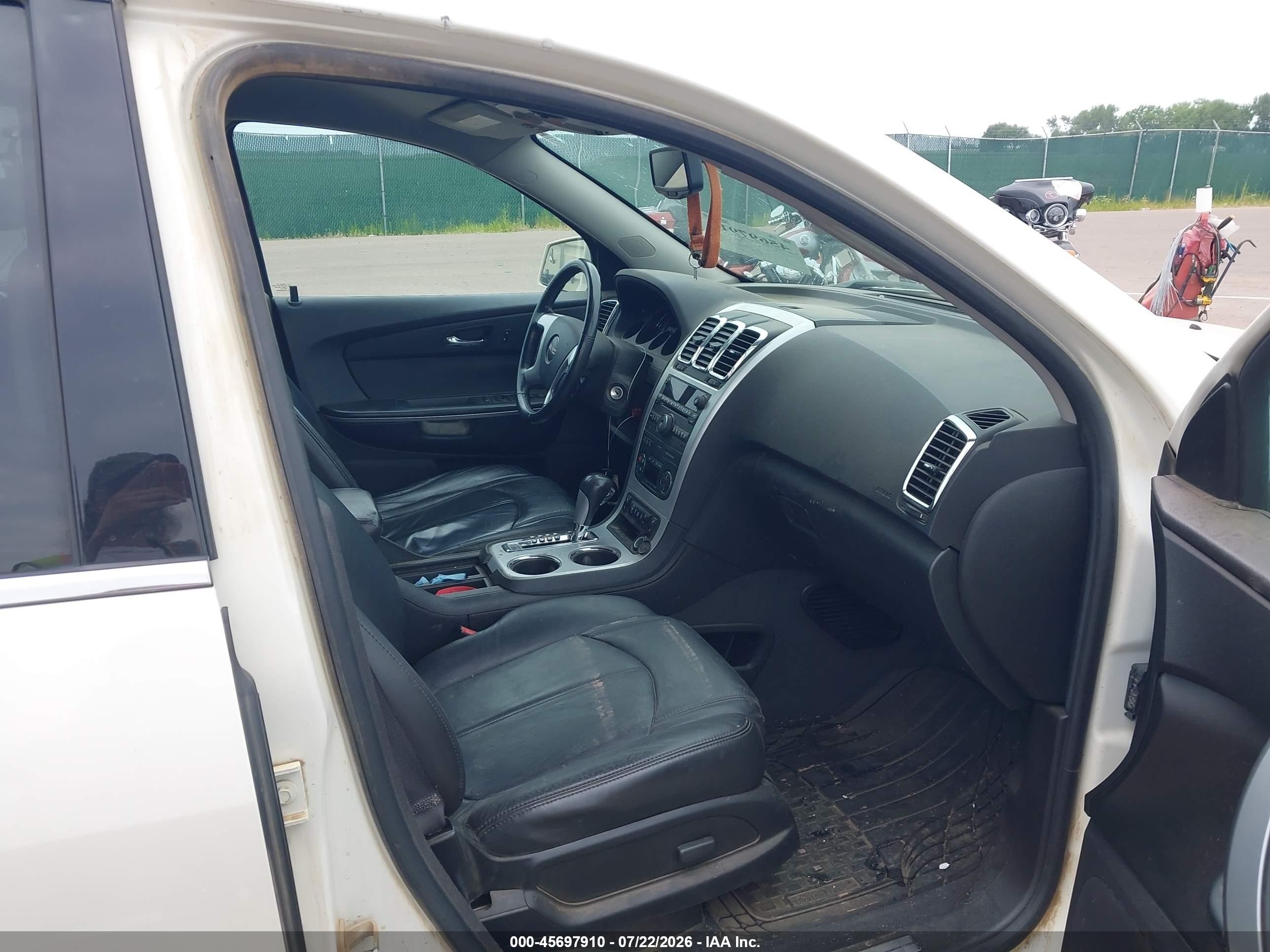 2012 Gmc Acadia Slt-1 White vin: 1GKKVRED6CJ339939