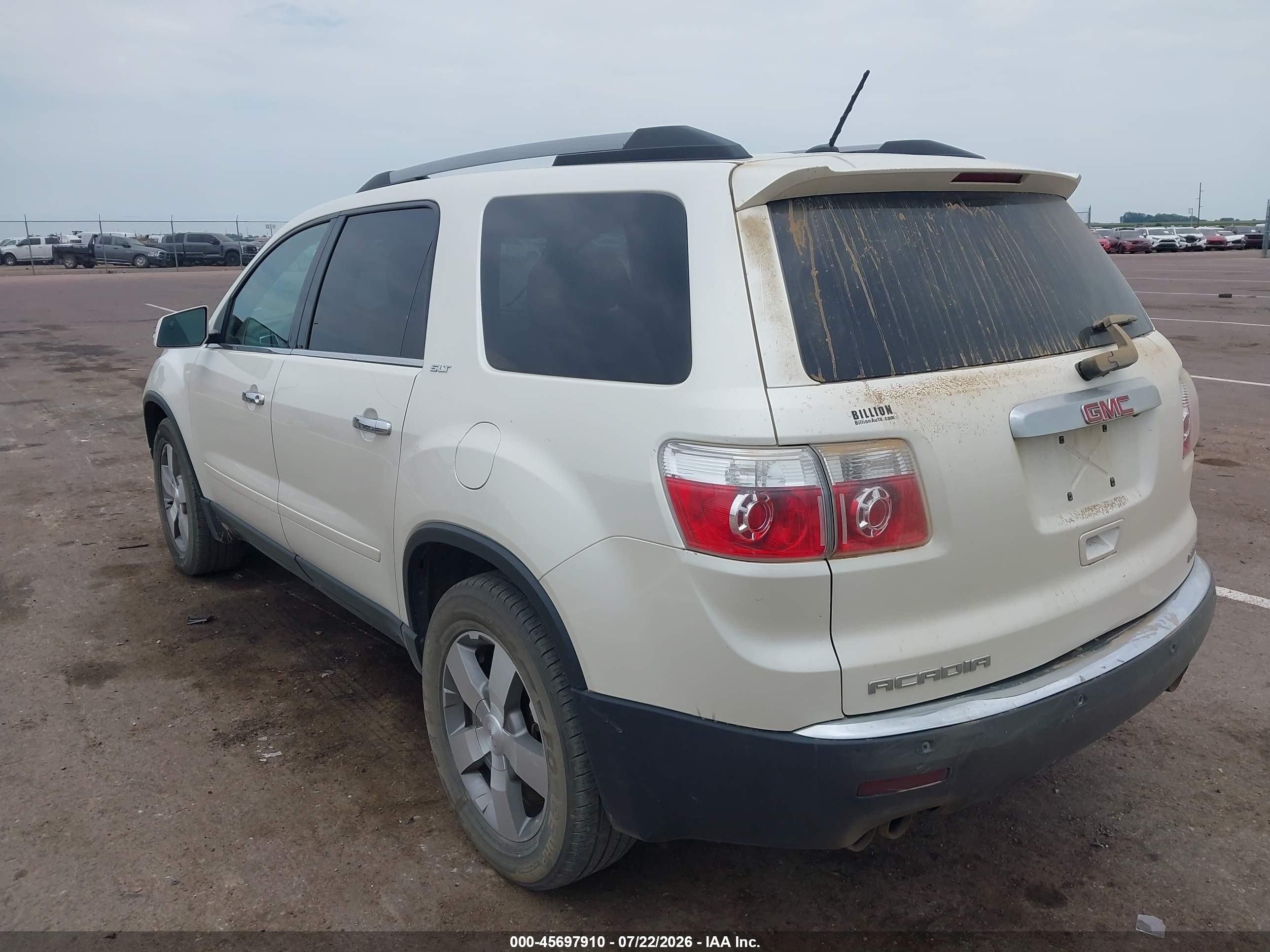 2012 Gmc Acadia Slt-1 White vin: 1GKKVRED6CJ339939