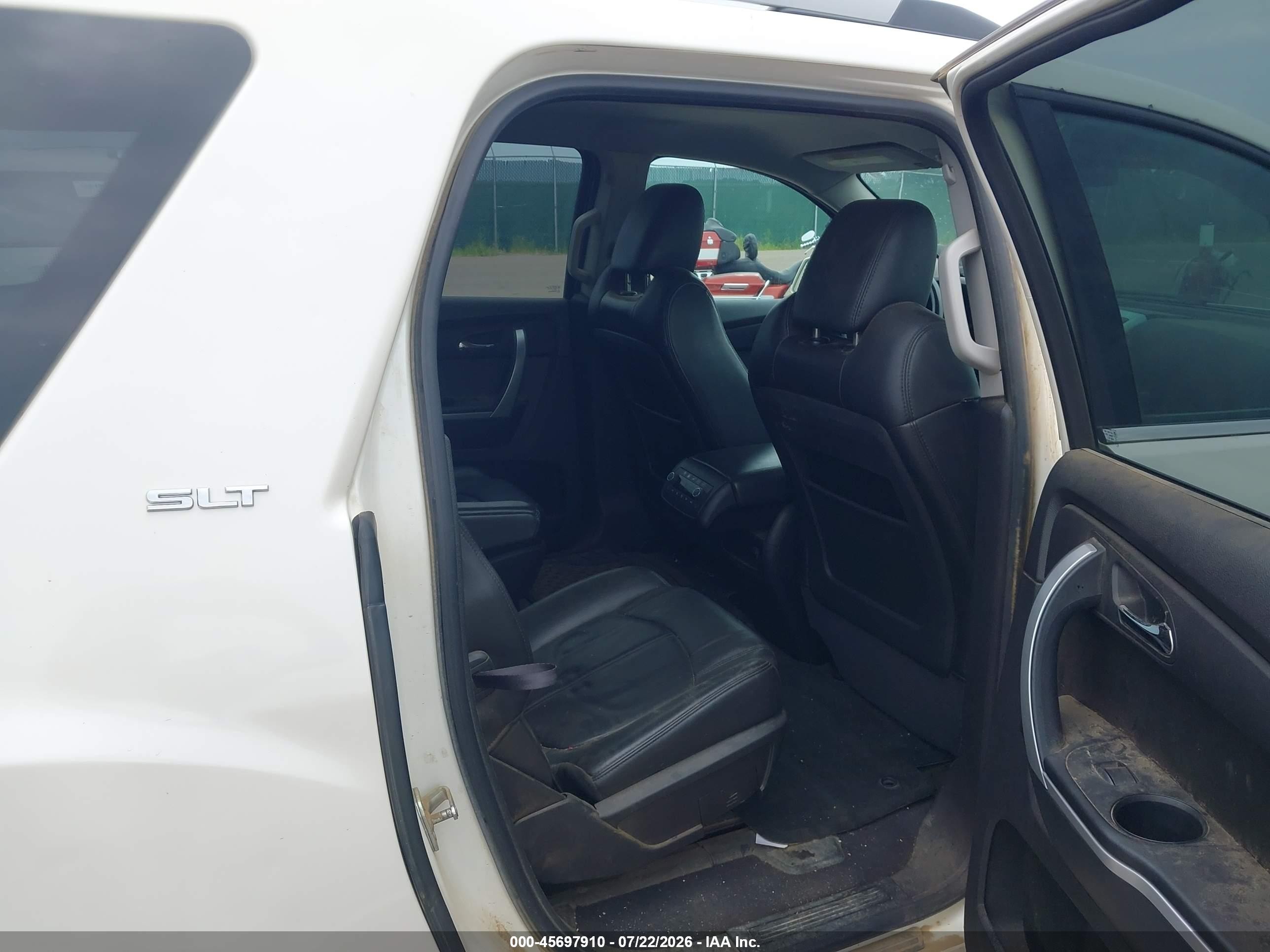 2012 Gmc Acadia Slt-1 White vin: 1GKKVRED6CJ339939
