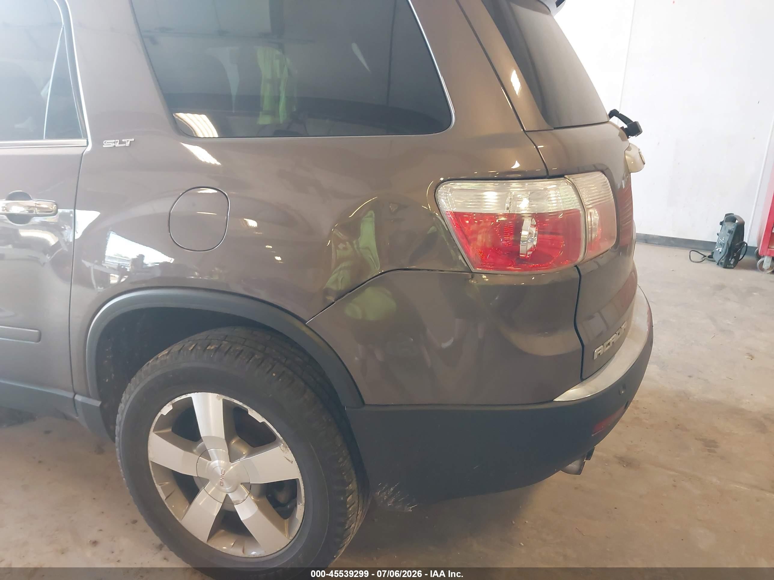 2011 Gmc Acadia Slt-1 Brown vin: 1GKKVRED7BJ199818
