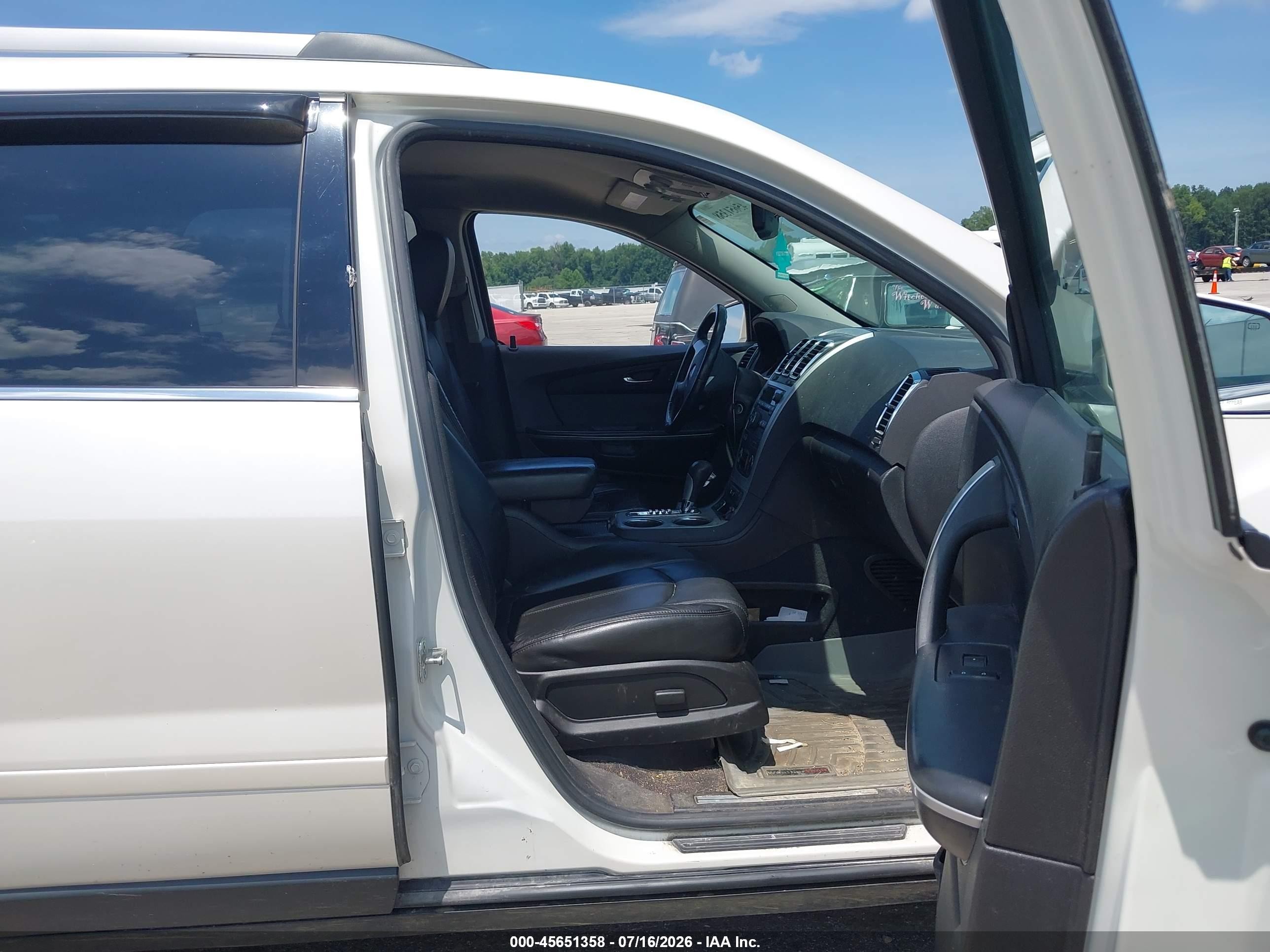 2011 Gmc Acadia Slt-1 White vin: 1GKKVRED7BJ204791