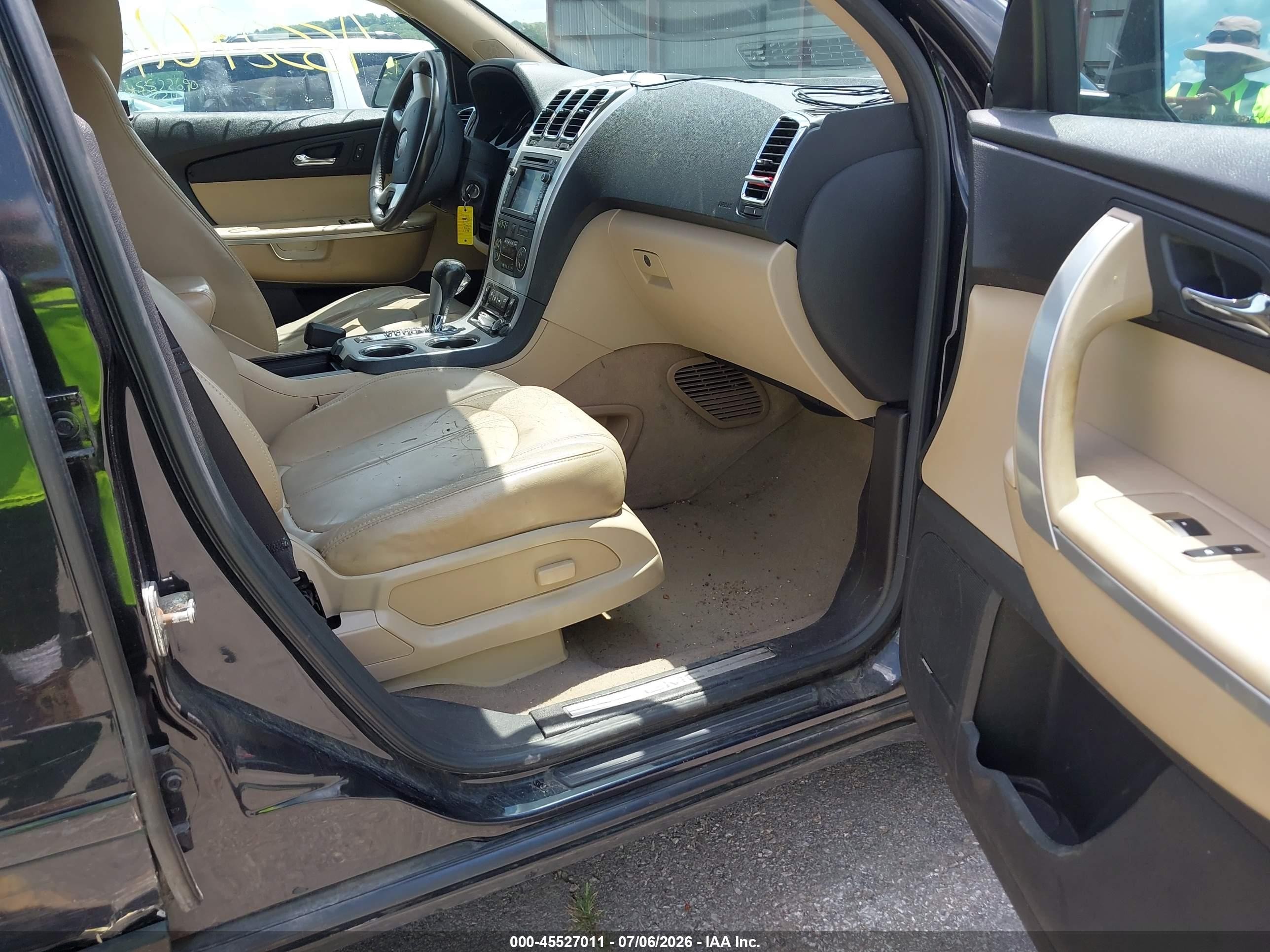2012 Gmc Acadia Slt-1 Черный vin: 1GKKVRED7CJ111688