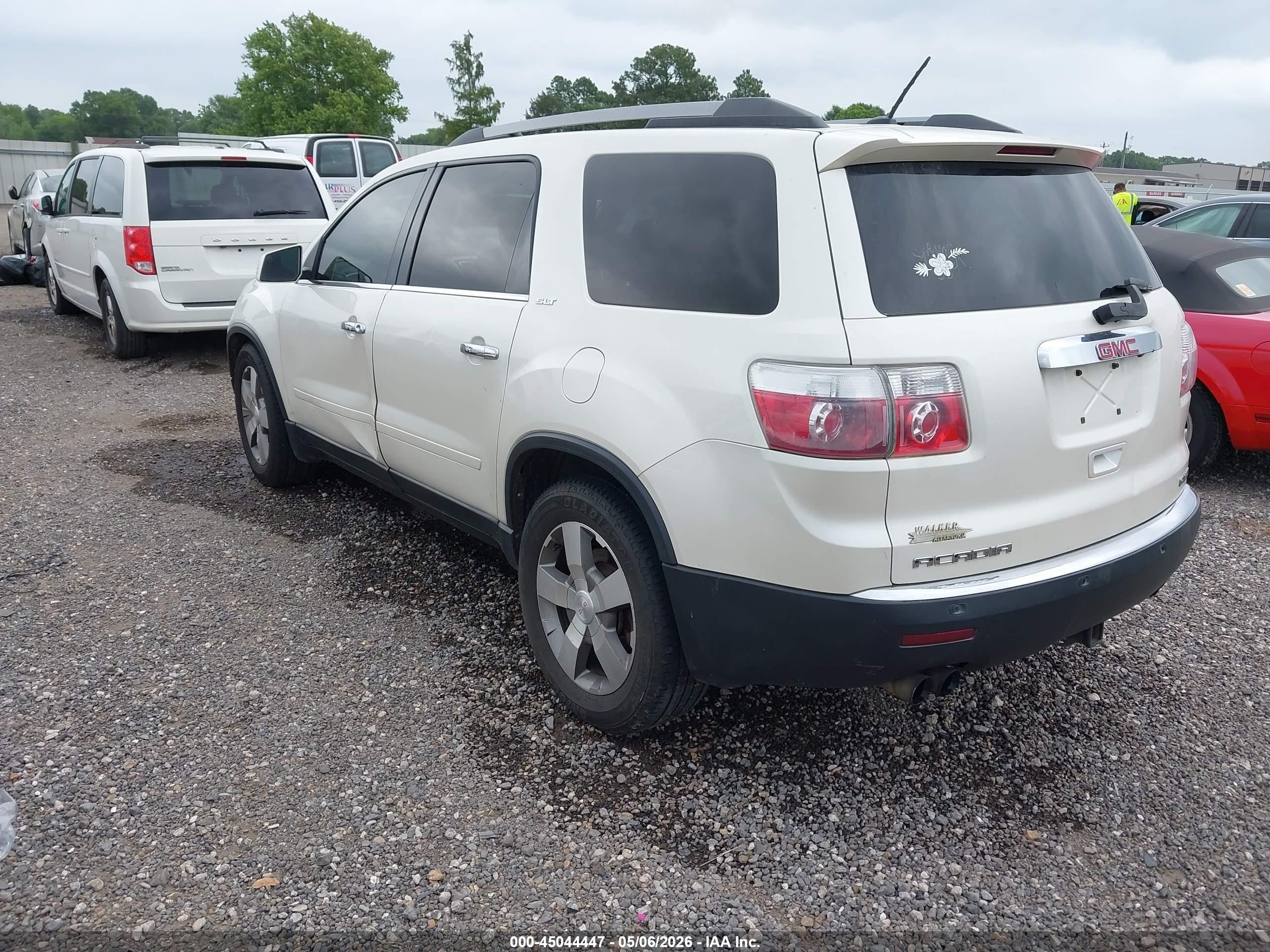 2012 Gmc Acadia Slt-1 Белый vin: 1GKKVRED7CJ338301
