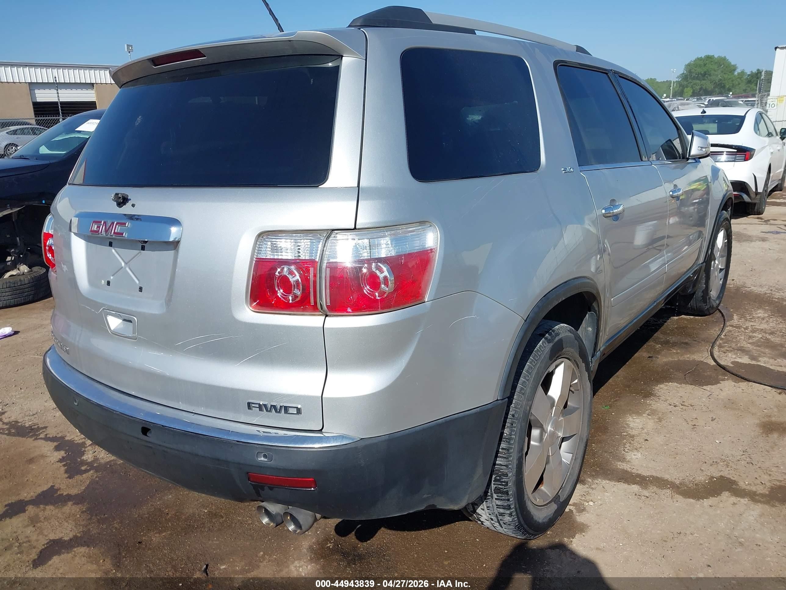 2011 Gmc Acadia Slt-1 Silver vin: 1GKKVRED8BJ132290