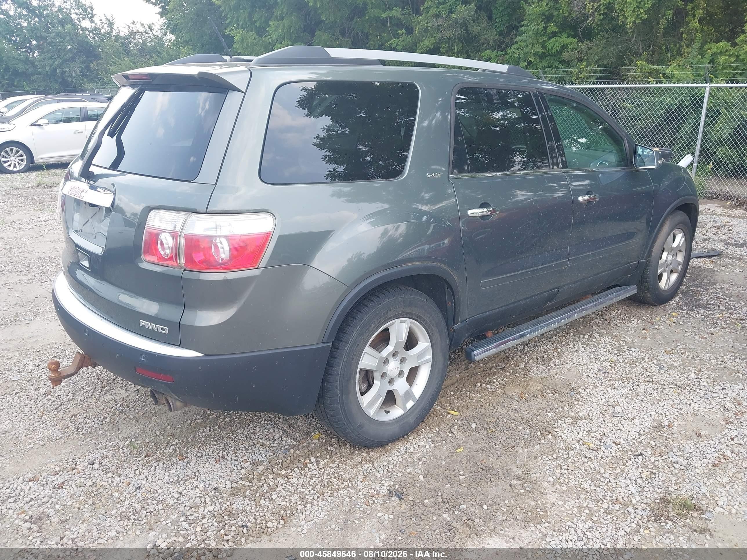 2011 Gmc Acadia Slt-1 Бирюзовый vin: 1GKKVRED8BJ141491