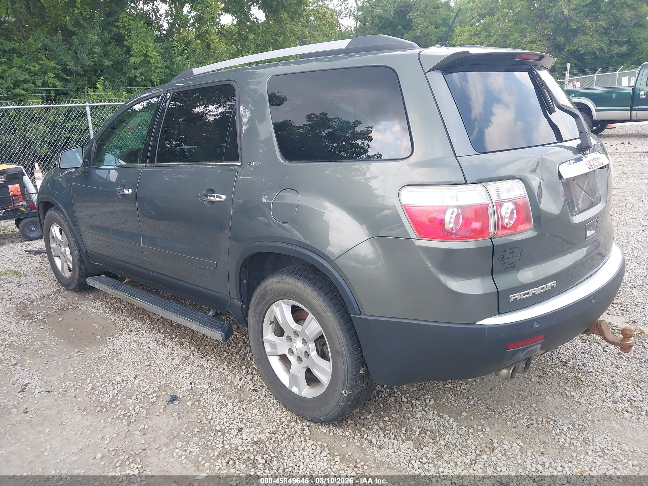 2011 Gmc Acadia Slt-1 Бирюзовый vin: 1GKKVRED8BJ141491