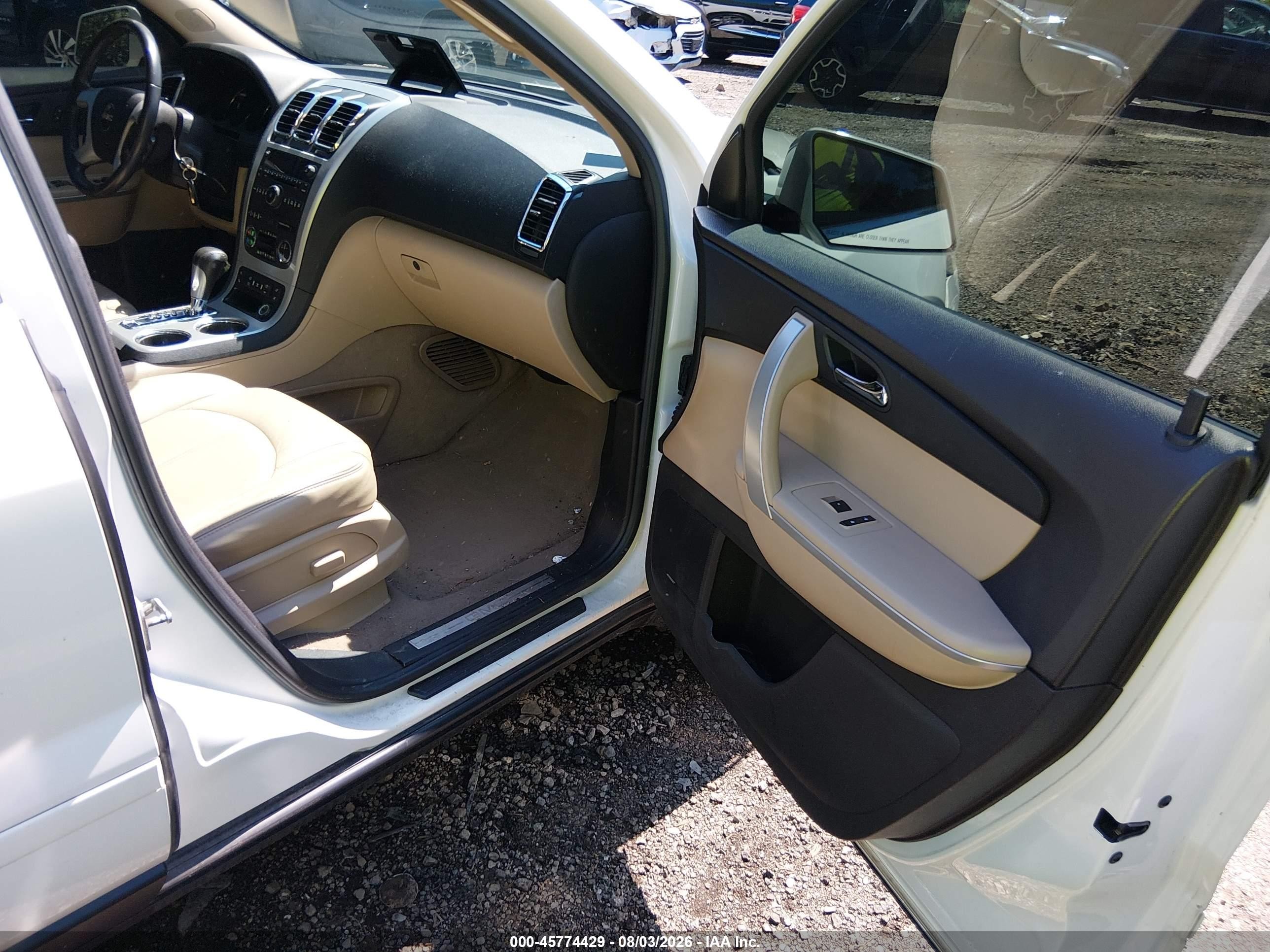 2011 Gmc Acadia Slt-1 White vin: 1GKKVRED8BJ204685
