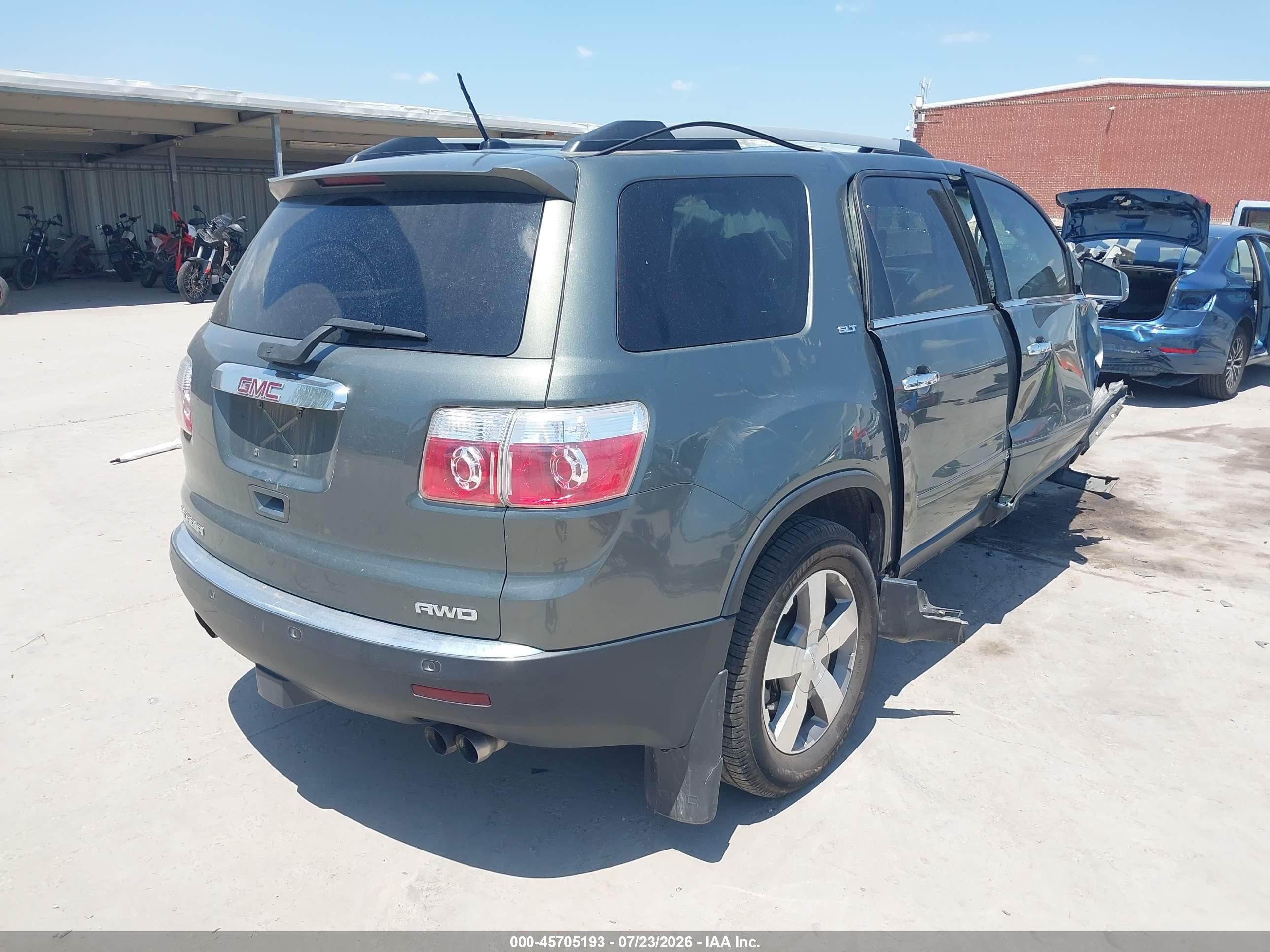 2011 Gmc Acadia Slt-1 Gray vin: 1GKKVRED8BJ266751