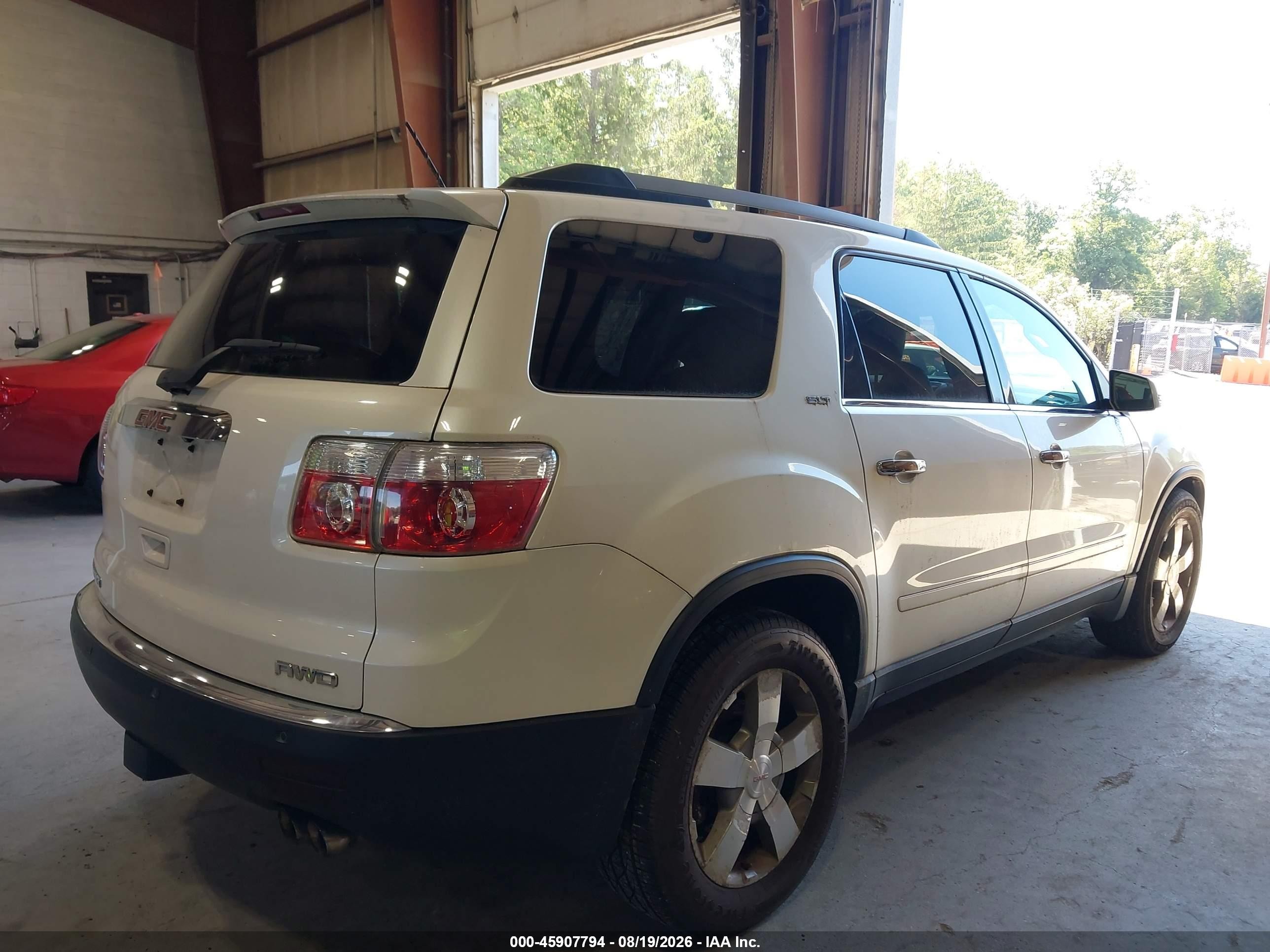 2011 Gmc Acadia Slt-1 Белый vin: 1GKKVRED8BJ276664
