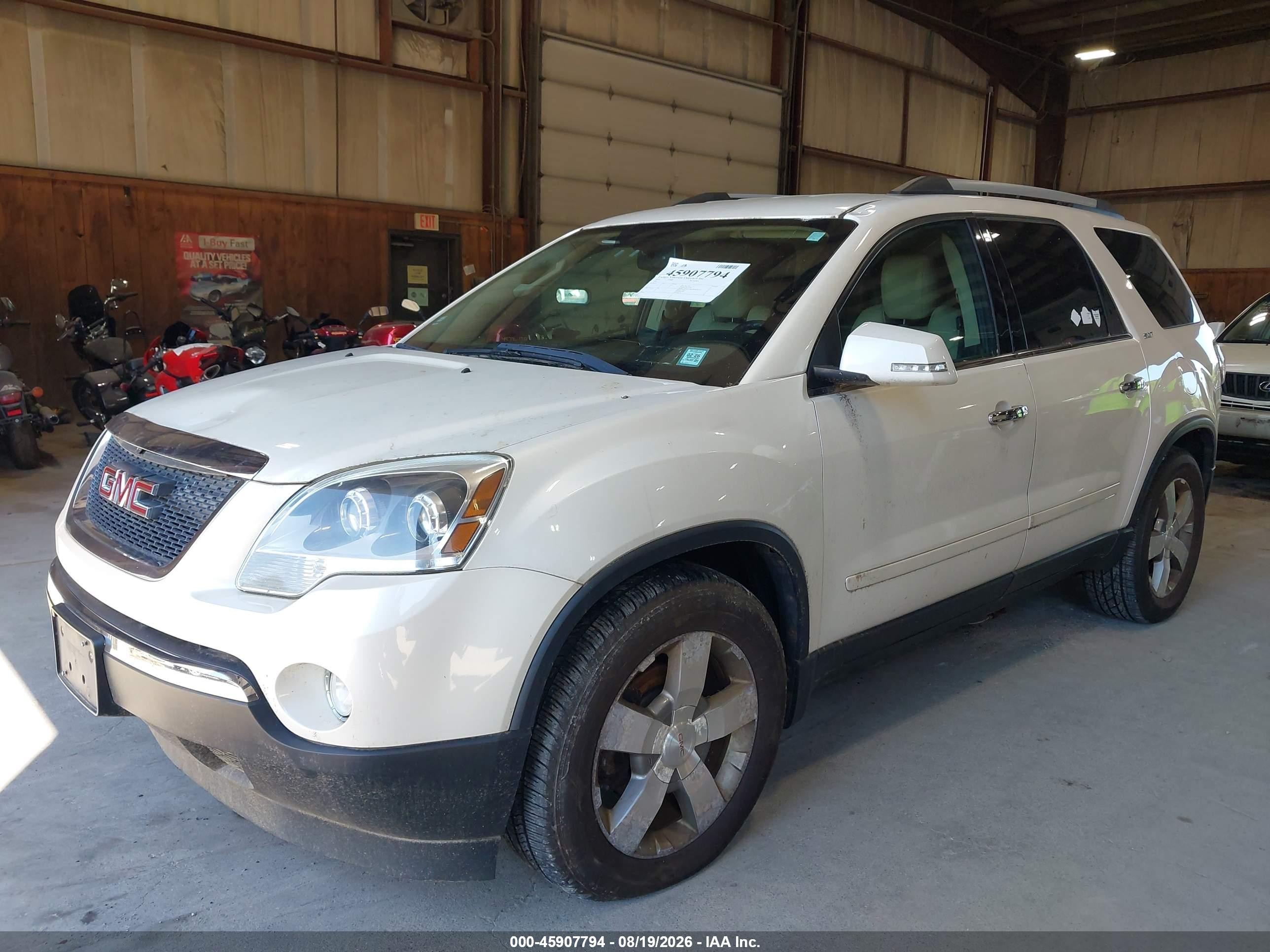 2011 Gmc Acadia Slt-1 Белый vin: 1GKKVRED8BJ276664